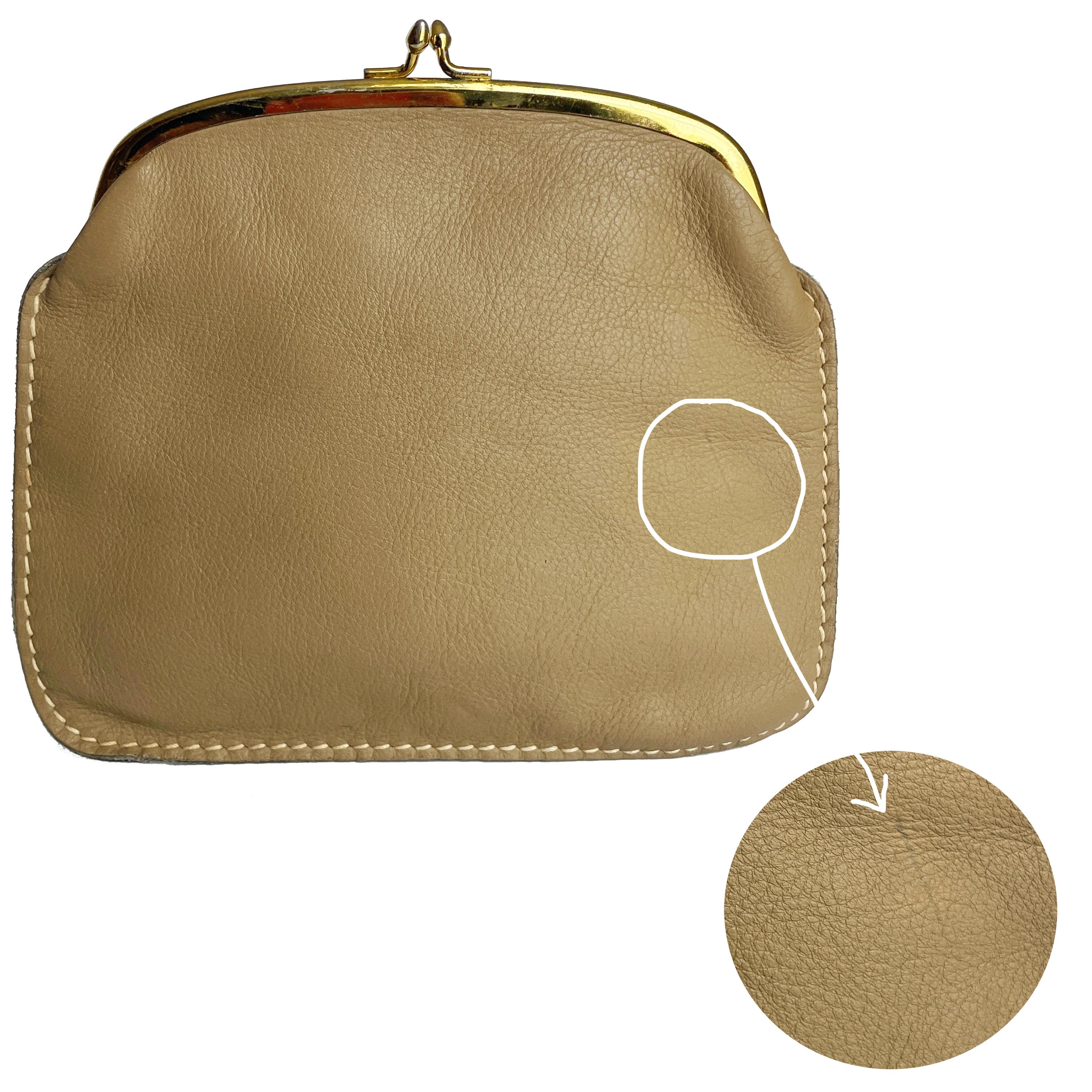 Bonnie Cashin for Coach Foldover Purse Clutch Bag Cashin Carry 60s Tan Leather  For Sale 5