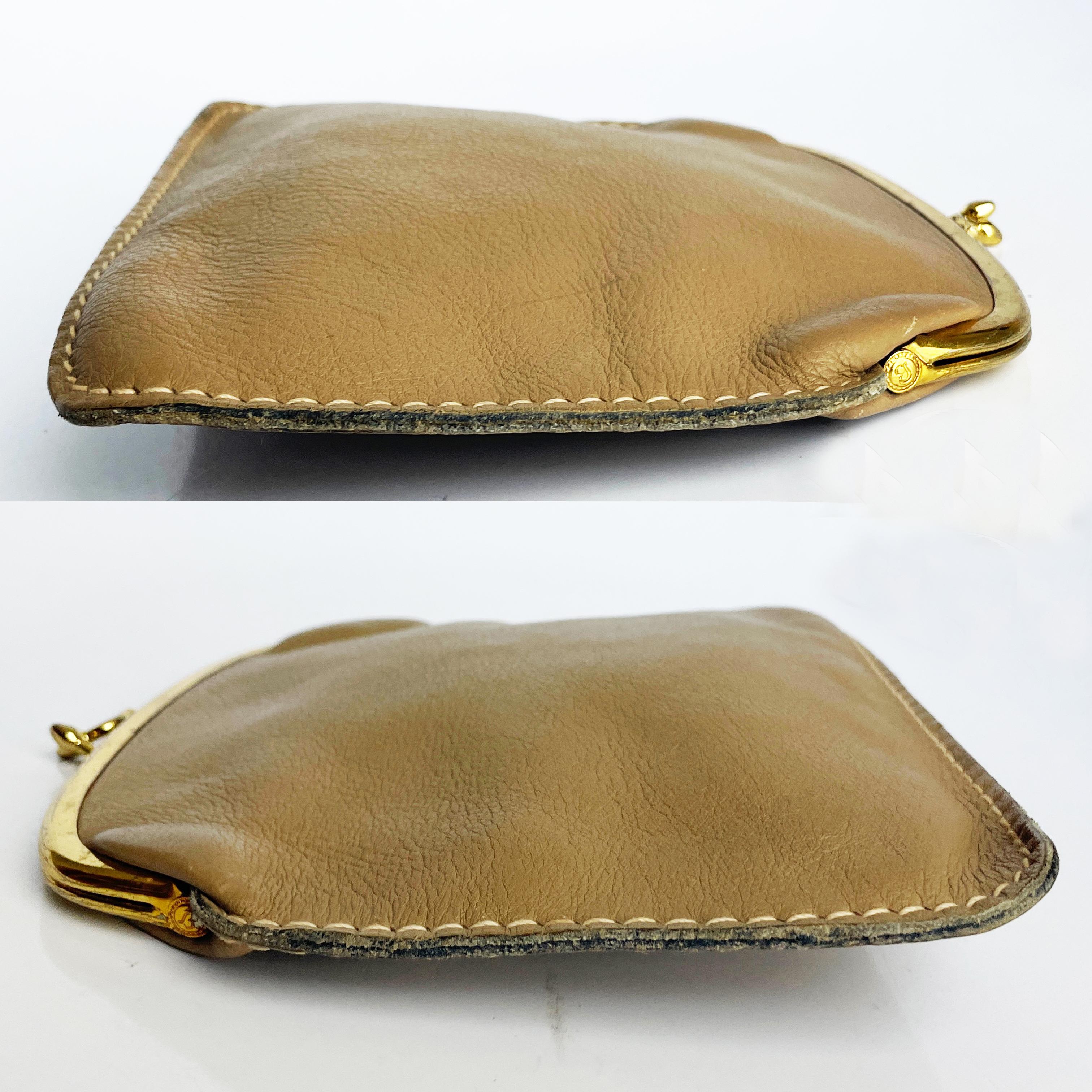 Bonnie Cashin for Coach Foldover Purse Clutch Bag Cashin Carry 60s Tan Leather  For Sale 2