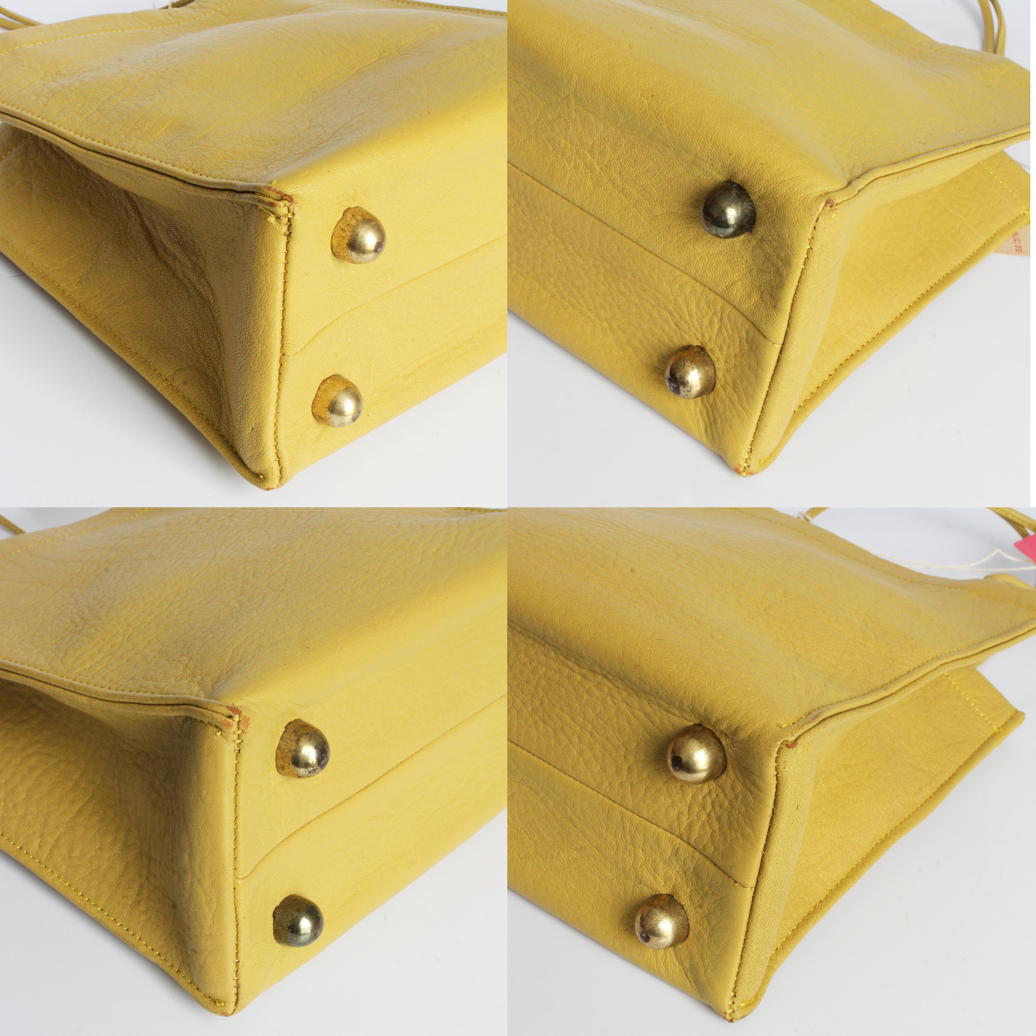 Bonnie Cashin for Coach Mini Tote Bag Mimosa Leather 1960s Vintage Rare For Sale 6