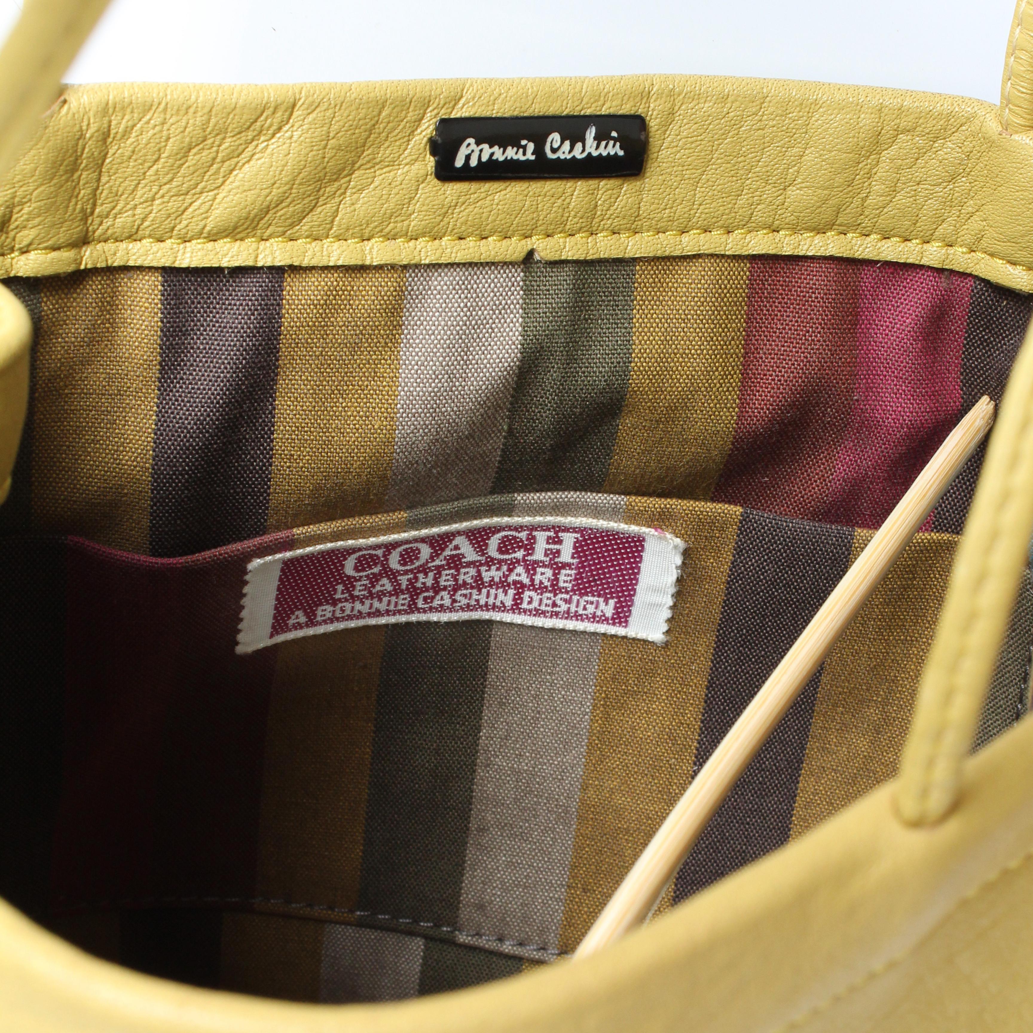 Bonnie Cashin for Coach Mini Tote Bag Mimosa Leather 1960s Vintage Rare For Sale 7
