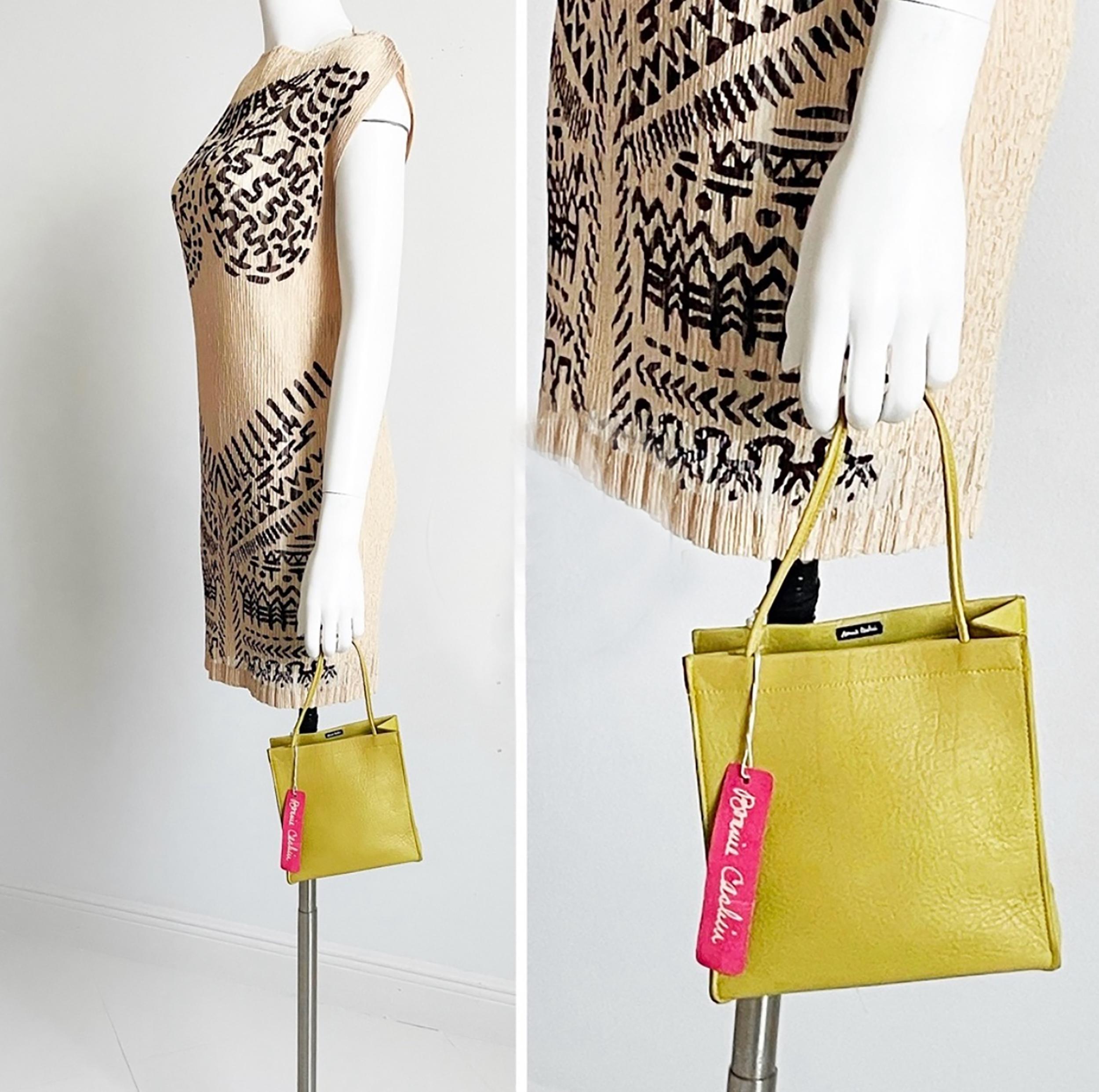 Women's or Men's Bonnie Cashin for Coach Mini Tote Bag Mimosa Leather 1960s Vintage Rare For Sale