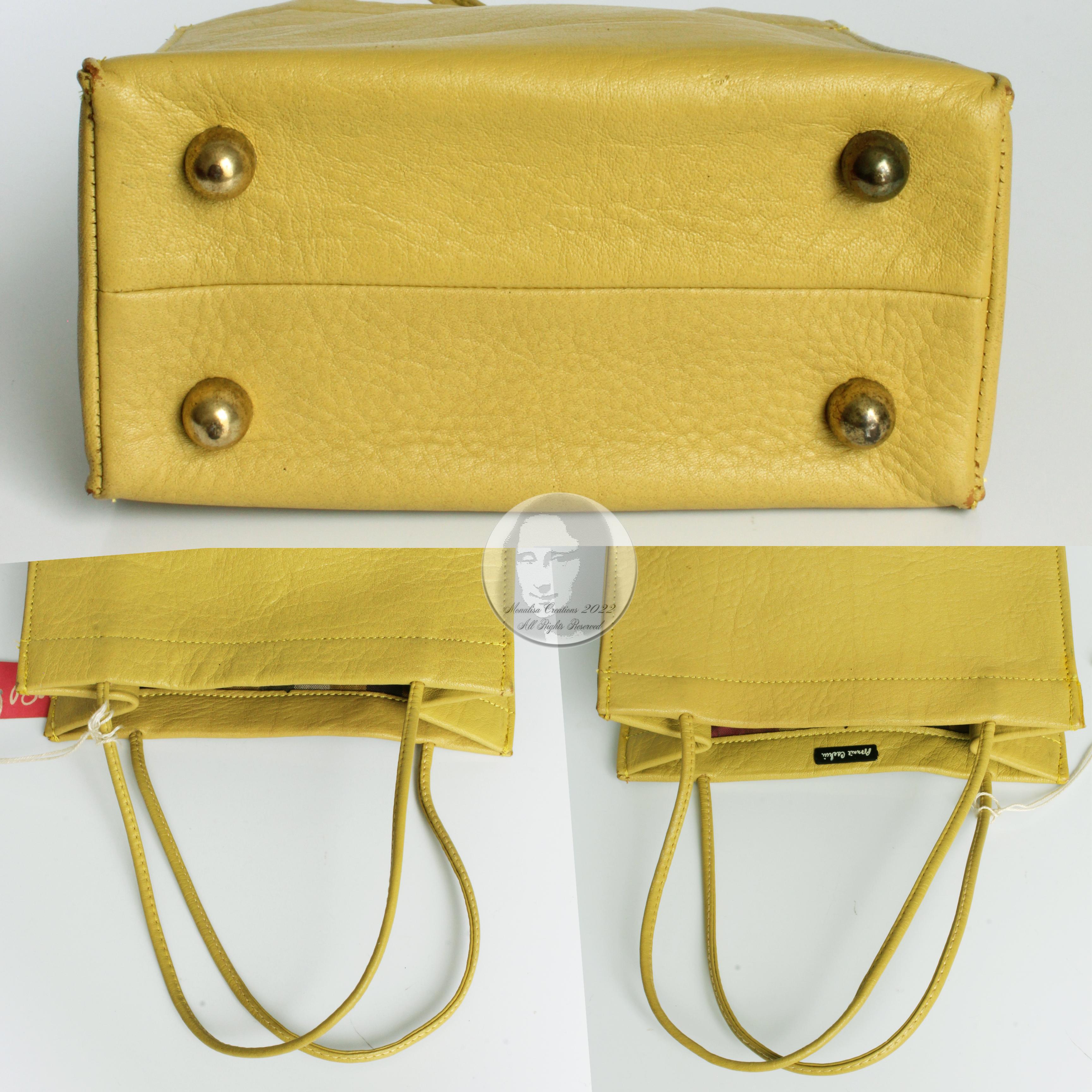 Bonnie Cashin for Coach Mini Tote Bag Mimosa Leather 1960s Vintage Rare For Sale 4