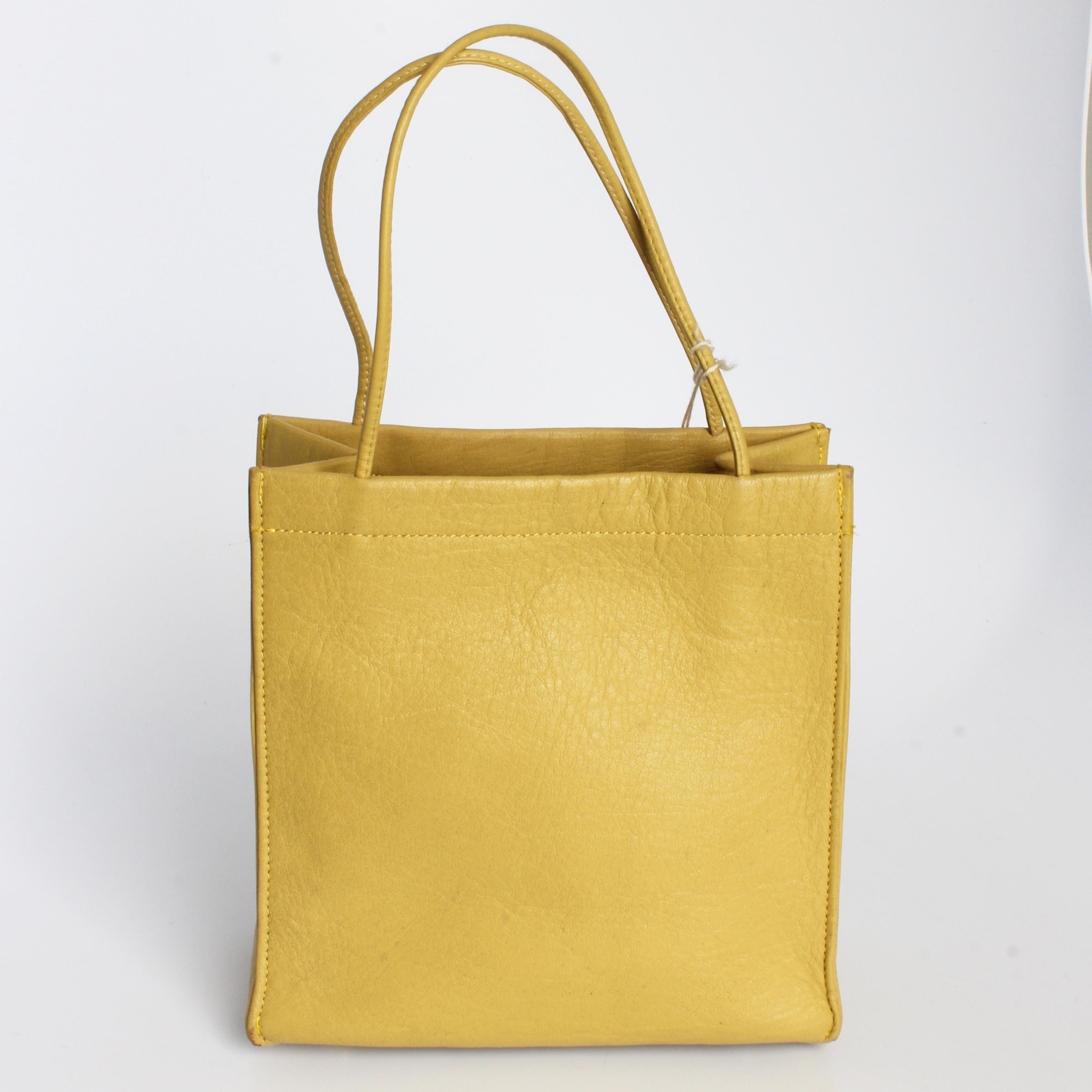 Bonnie Cashin pour Coach Mini sac fourre-tout Mimosa cuir vintage rare des années 1960 en vente 3