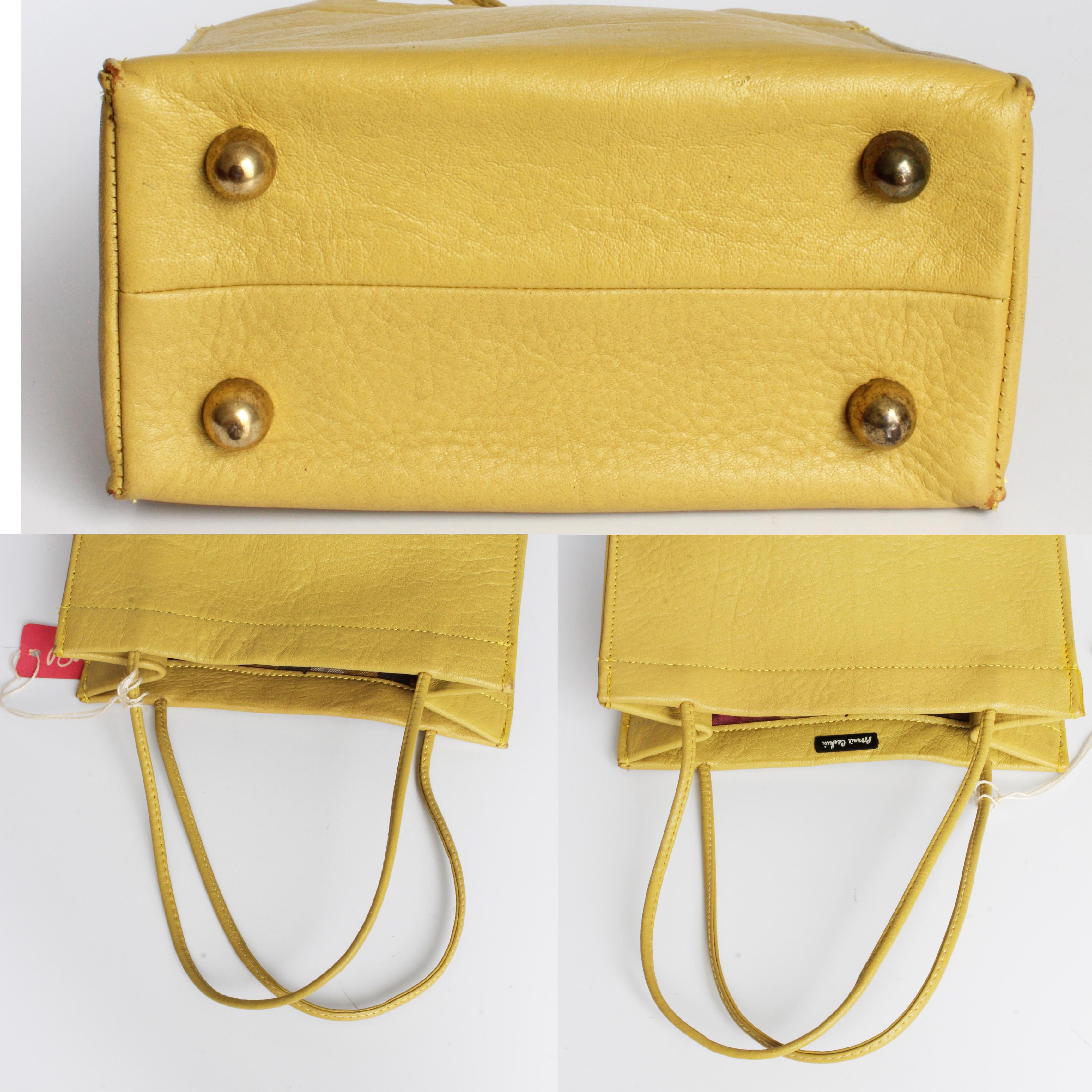 Bonnie Cashin for Coach Mini Tote Bag Mimosa Leather 1960s Vintage Rare For Sale 4