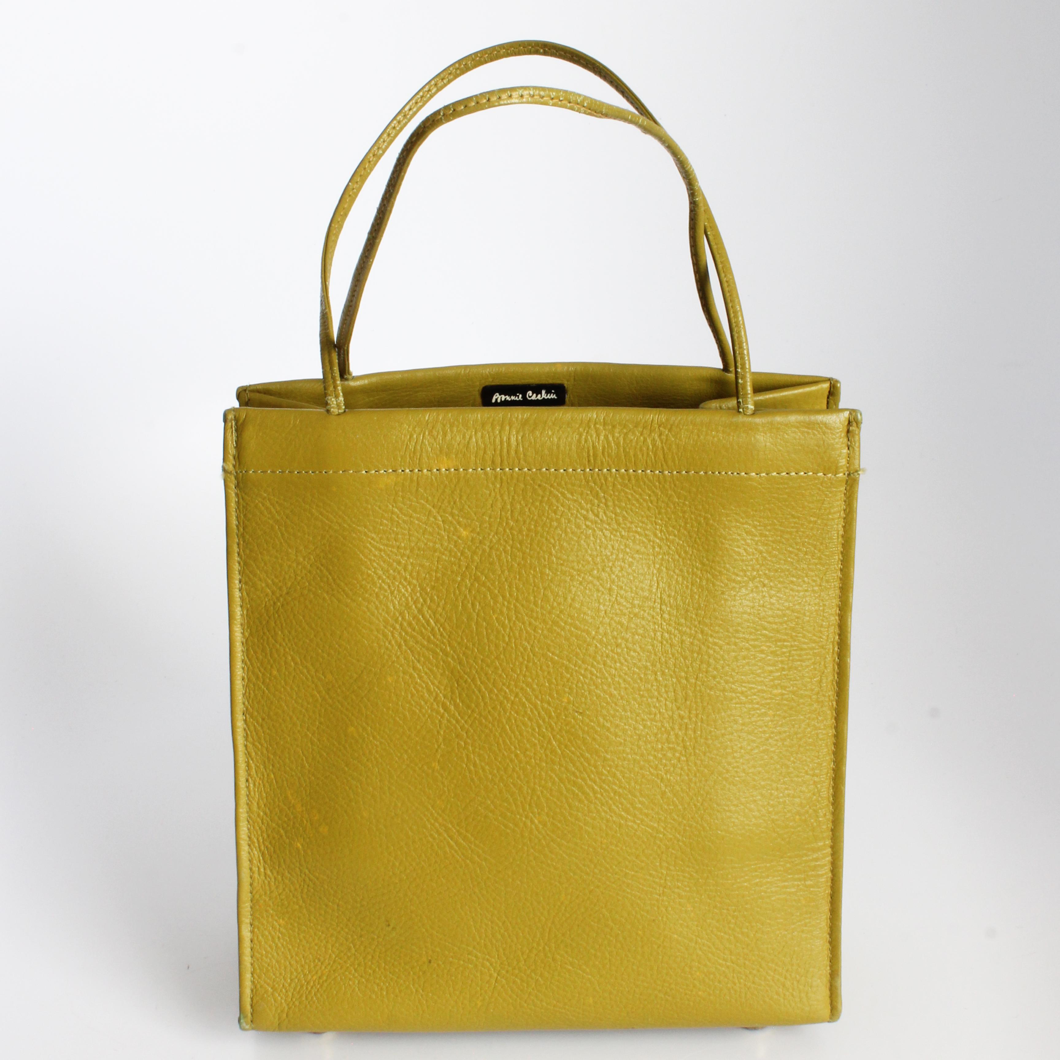 Bonnie Cashin für Coach Tiny Einkaufstasche Mimosa Leder Seltene Vintage 1960er Jahre im Angebot 3
