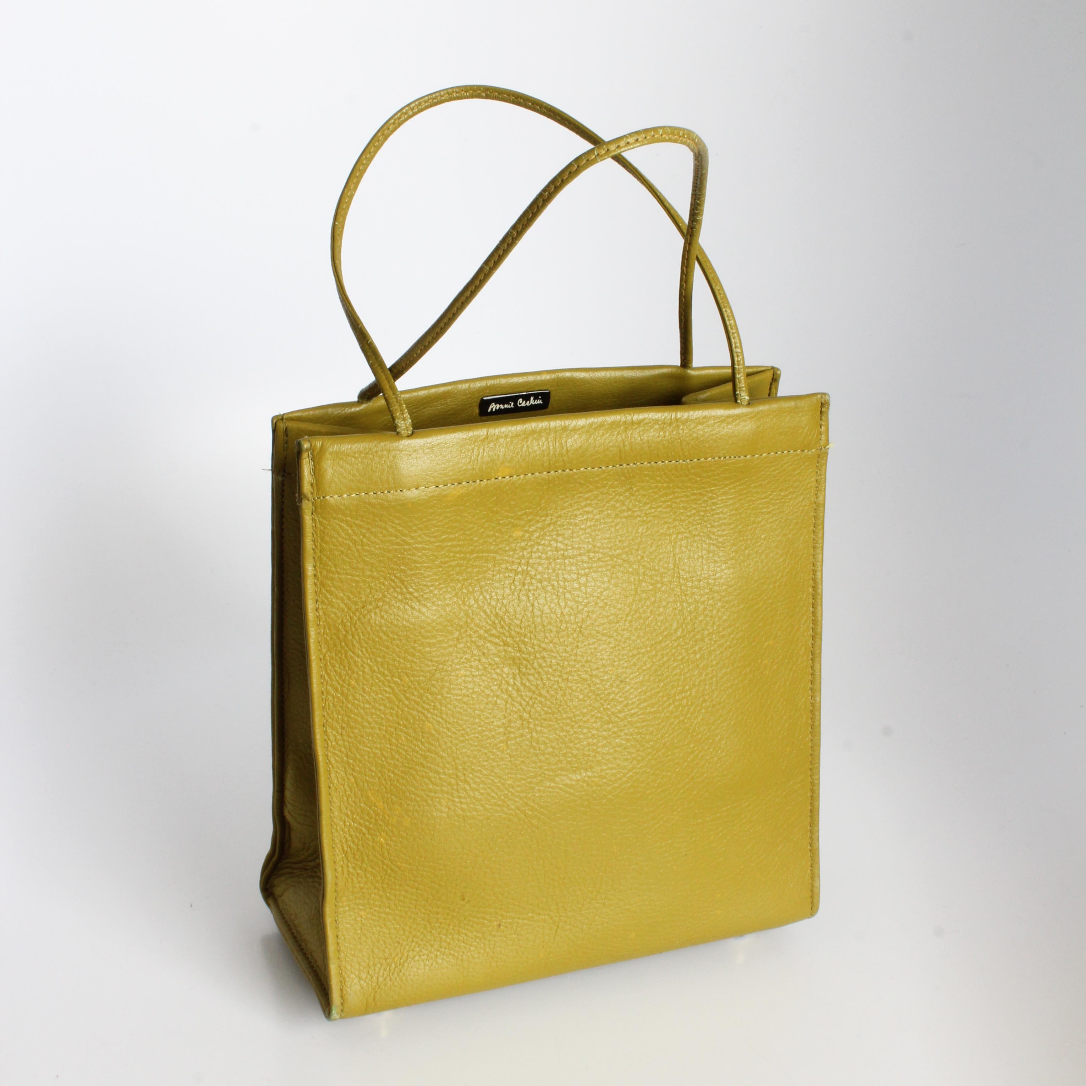 Bonnie Cashin for Coach Tiny Shopping Bag Tote Mimosa Leather Rare Vintage 1960s For Sale 6
