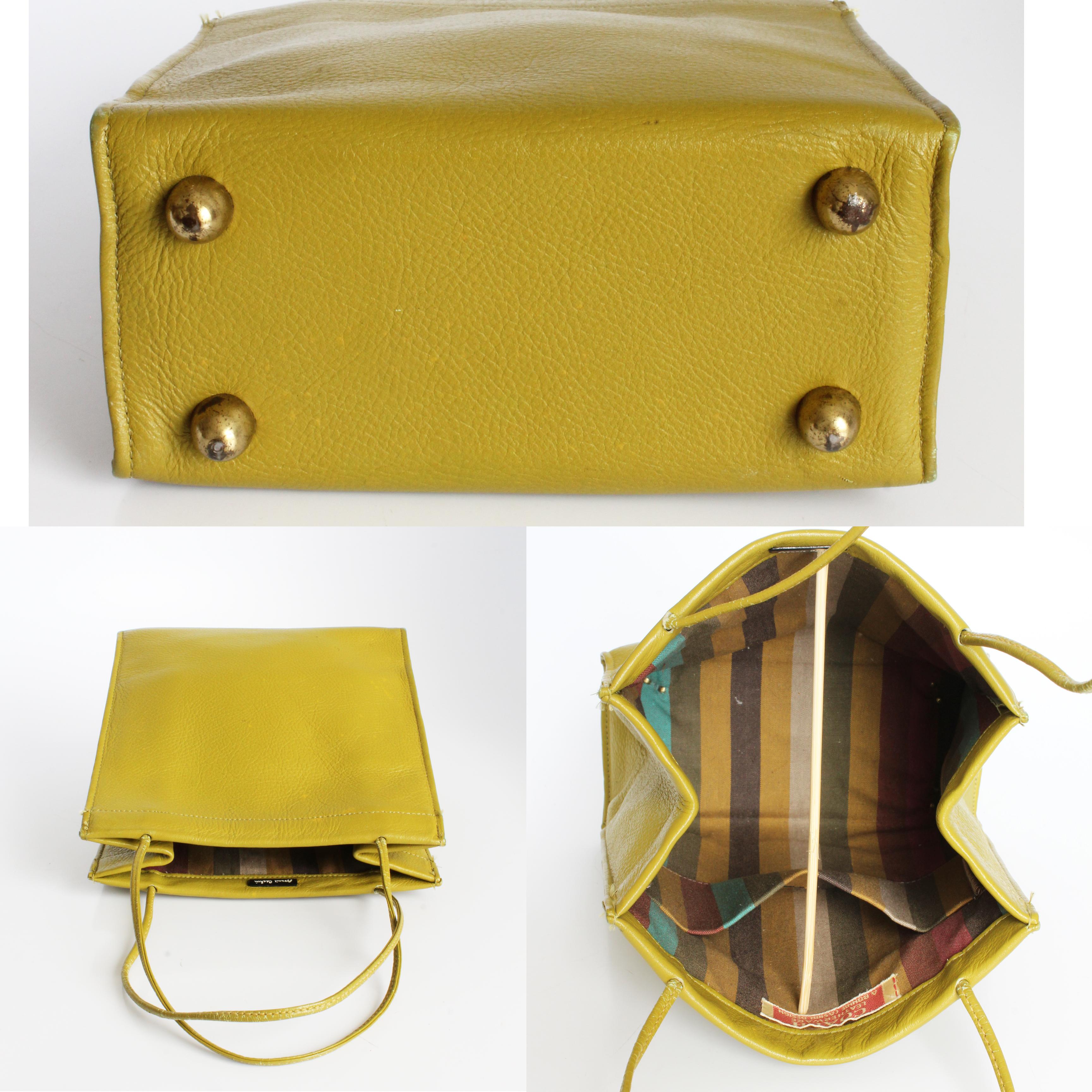 Bonnie Cashin für Coach Tiny Einkaufstasche Mimosa Leder Seltene Vintage 1960er Jahre im Angebot 7