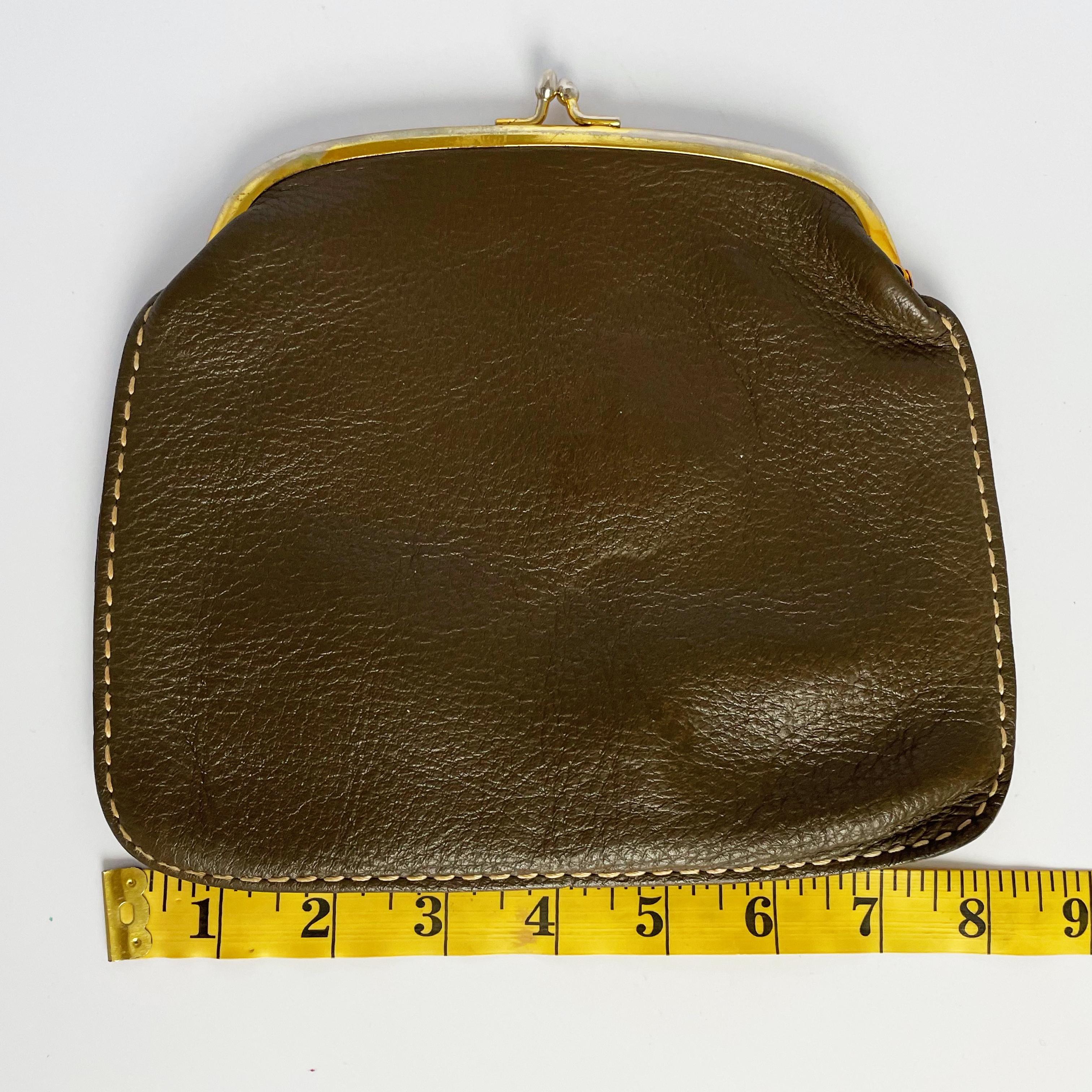 Coach 1941 Kisslock Black leather coin pouch - Women's accessories