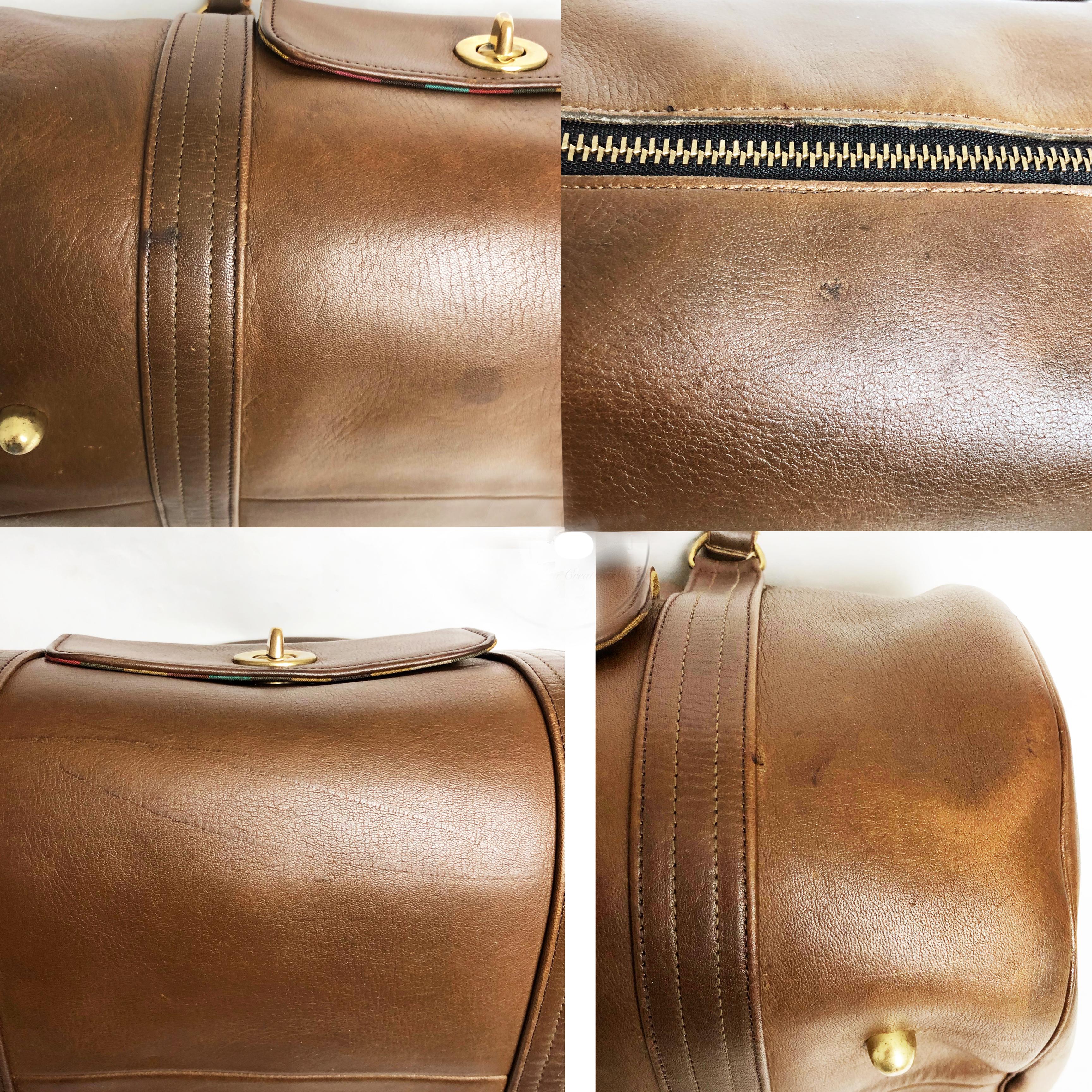 Bonnie Cashin for Coach Safari Bag Duffle Tote Bag Turnlocks RARE Vintage 60s For Sale 9