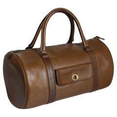 Bonnie Cashin für Coach Safari Tasche Duffle Tote Tabac Leder Vintage 1960er Jahre Selten