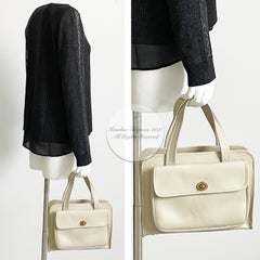 Bonnie Cashin for Coach Safari Tote Double Turnlock Pocket Bag Vintage 60s Rare