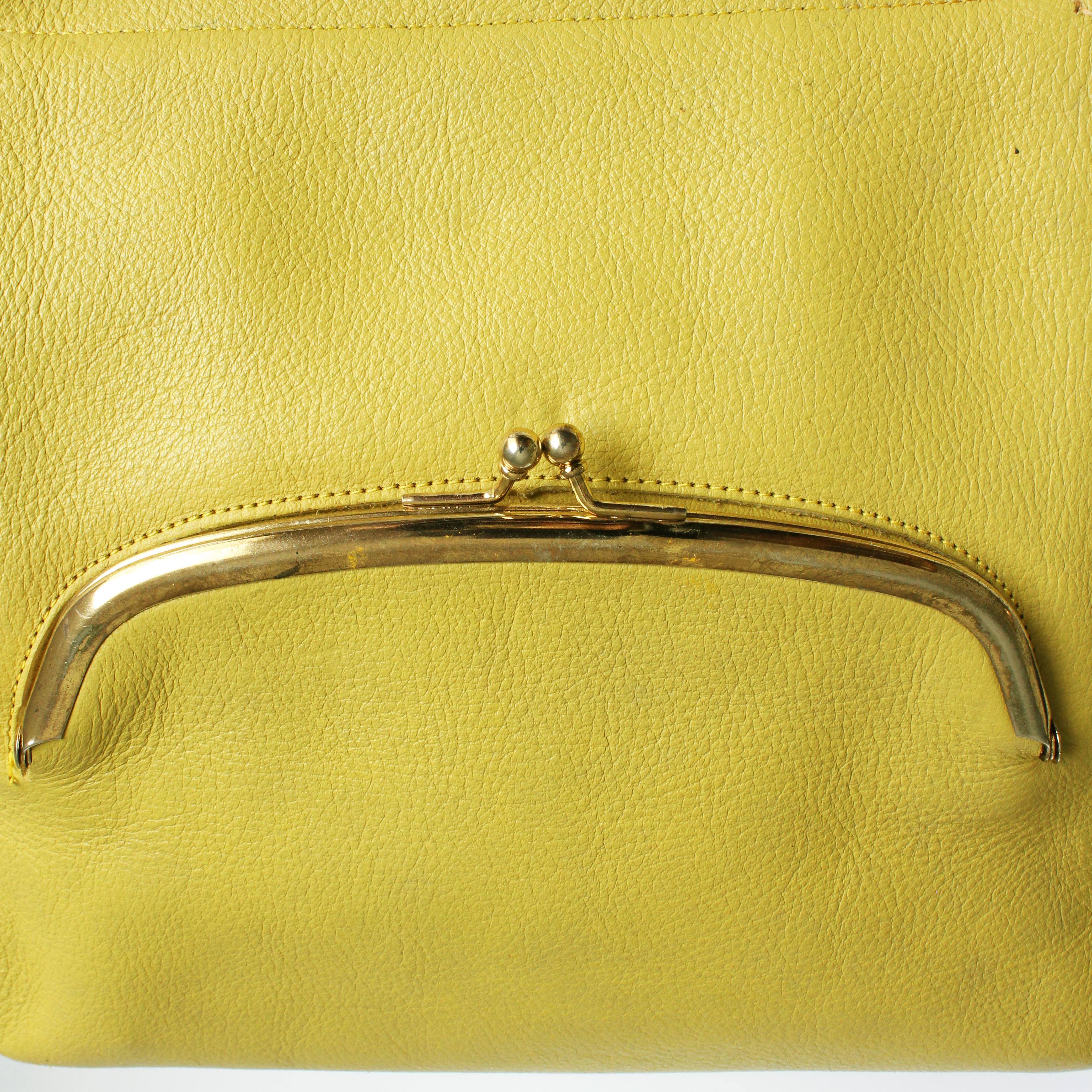 Bonnie Cashin for Coach Scissor Frame Tote Bag Mimosa Leather Rare Vintage 60s  7