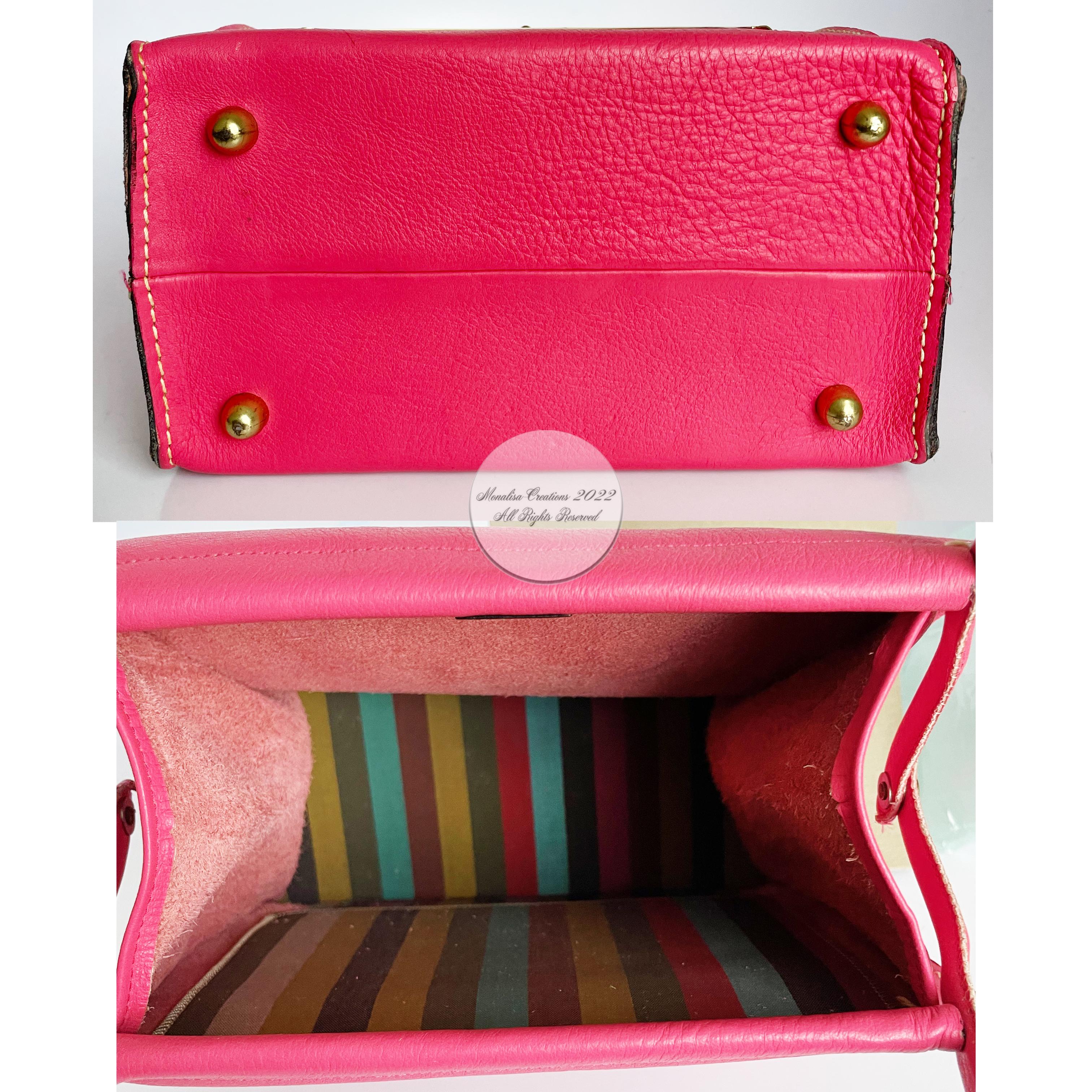 Bonnie Cashin for Coach Tote Bag Cashin Carry Scissor Frame Bag Pink Leather 60s 5