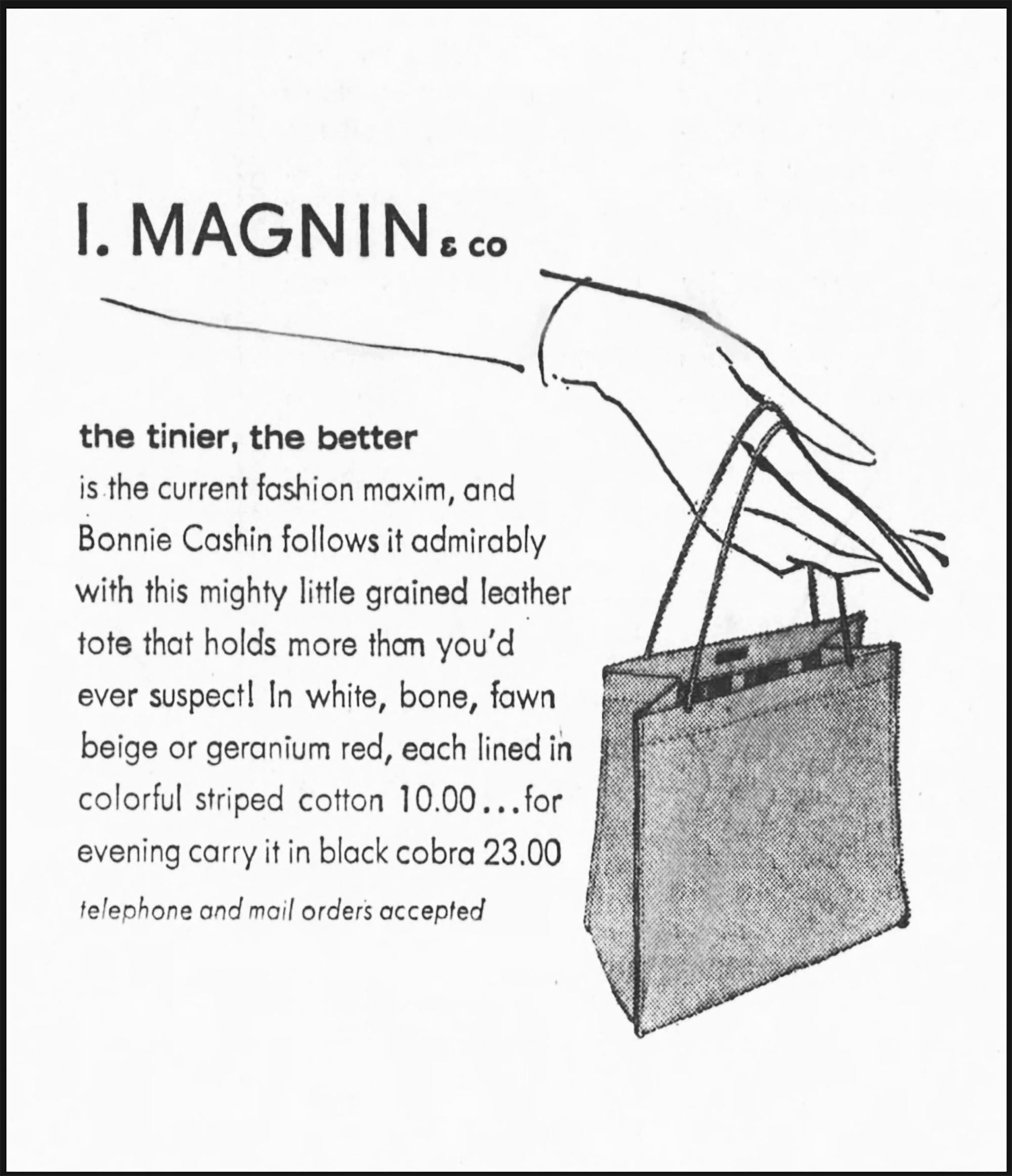Bonnie Cashin para Coach Bolso Tote Tiny Shopping Bolso Bone Piel Raro Vintage años 60 en Bueno estado para la venta en Port Saint Lucie, FL