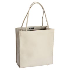 Bonnie Cashin for Coach Tote Bag Tiny Shopping Bag Bone Leather Rare Used 60s