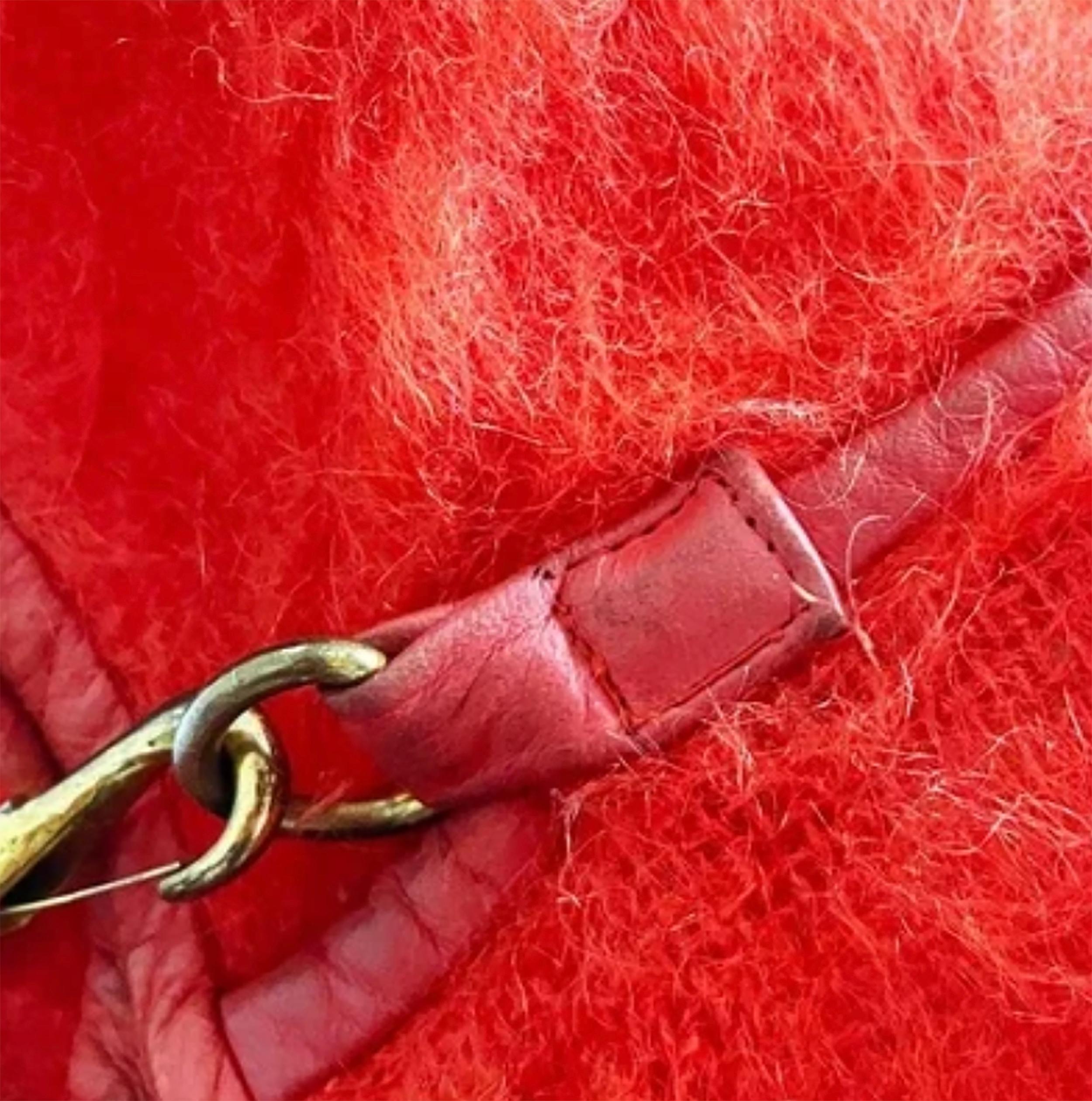 Bonnie Cashin for Sills Abrigo Kimono Manga Mohair Lana Con Capucha Recorte Cuero Años 60 en venta 7