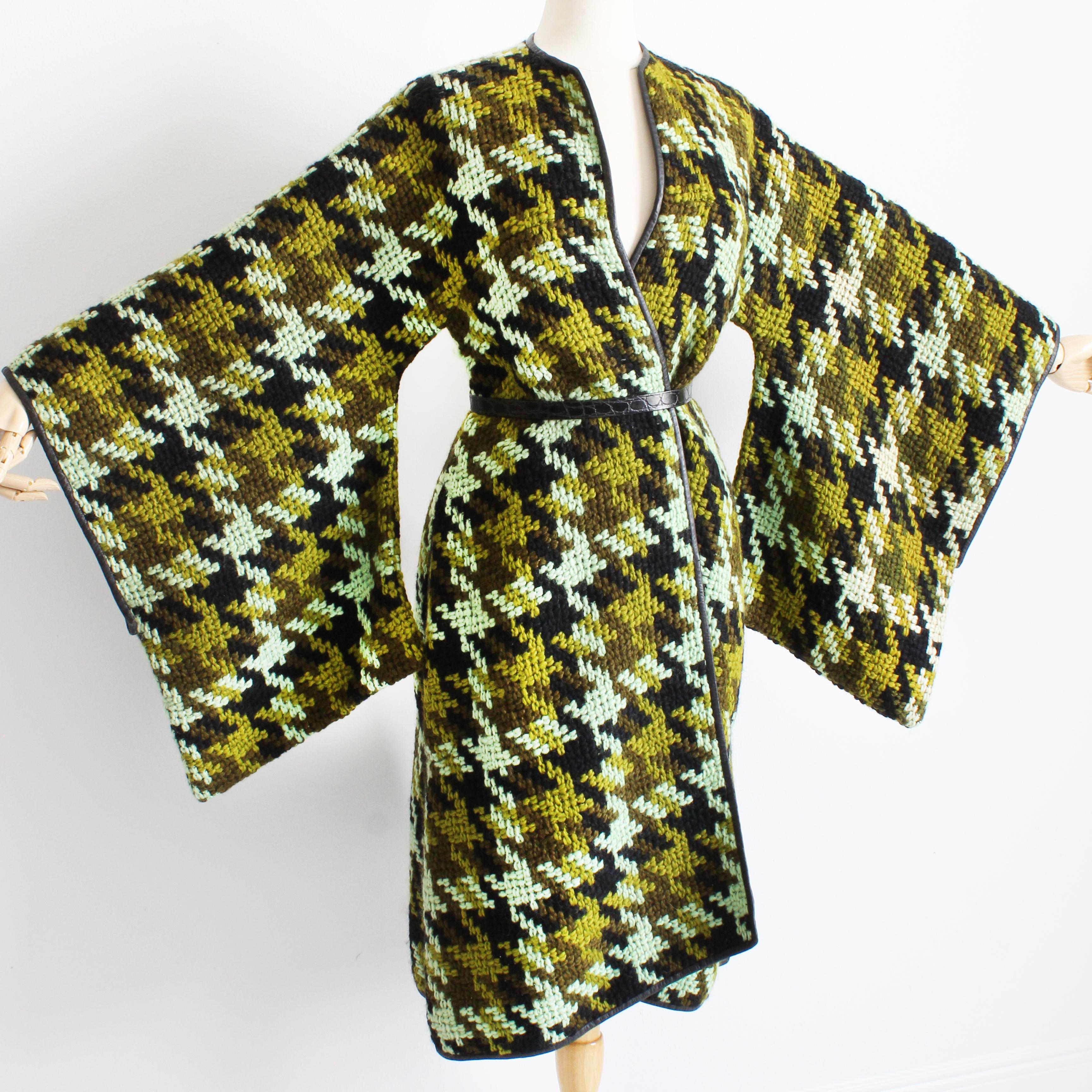 Brown Bonnie Cashin for Sills Coat Oversized Trailing Sleeves Vintage Rare Documented For Sale