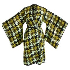 Retro Bonnie Cashin for Sills Coat Oversized Trailing Sleeves Boucle Knit Documented 