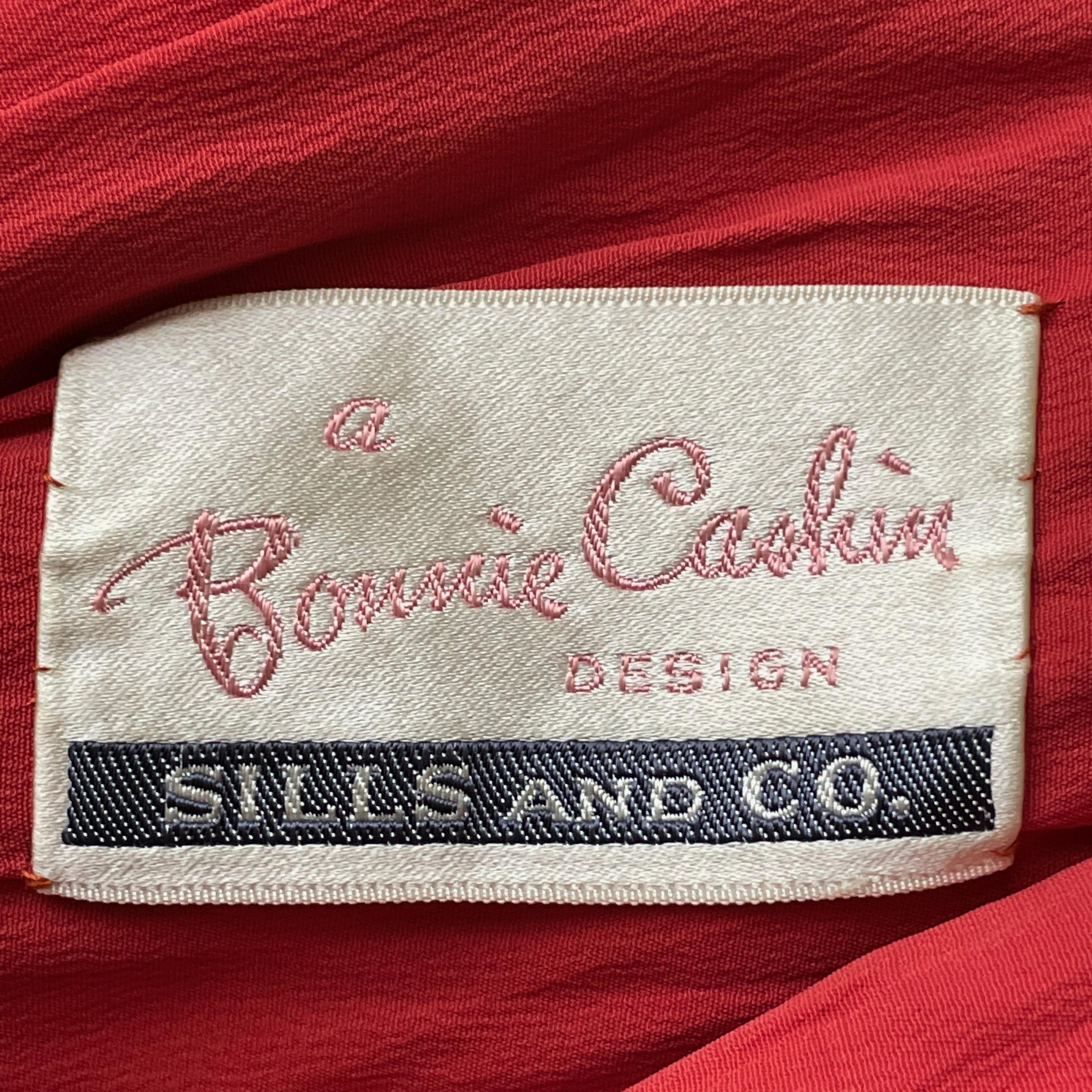 Bonnie Cashin for Sills Veste en cuir rouge avec taille péplum rare vintage des années 1960  en vente 4