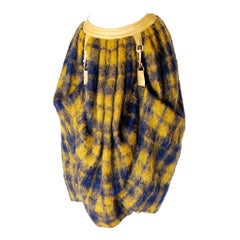 Bonnie Cashin for Sills Skirt Iconic Dog Leash Plaid Mohair Wool Vintage 60s M
