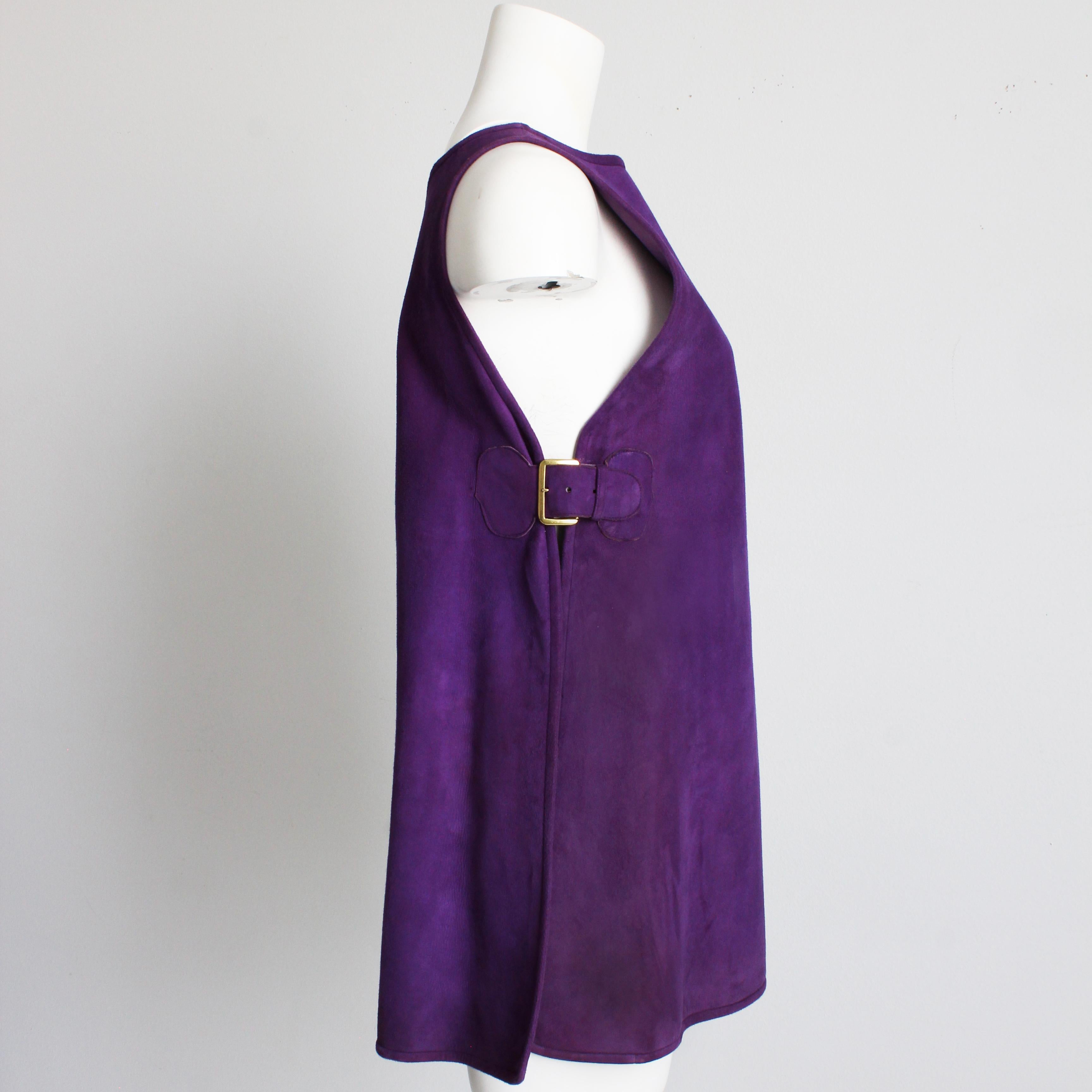 Bonnie Cashin for Sills Tunic Dress Lilac Suede Saks 5th Ave Vintage 60s NOS NWT For Sale 1
