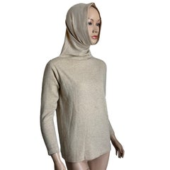 Bonnie Cashin Funnel Neck Sweater Cashmere Oatmeal Tan Lord & Taylor Rare HTF