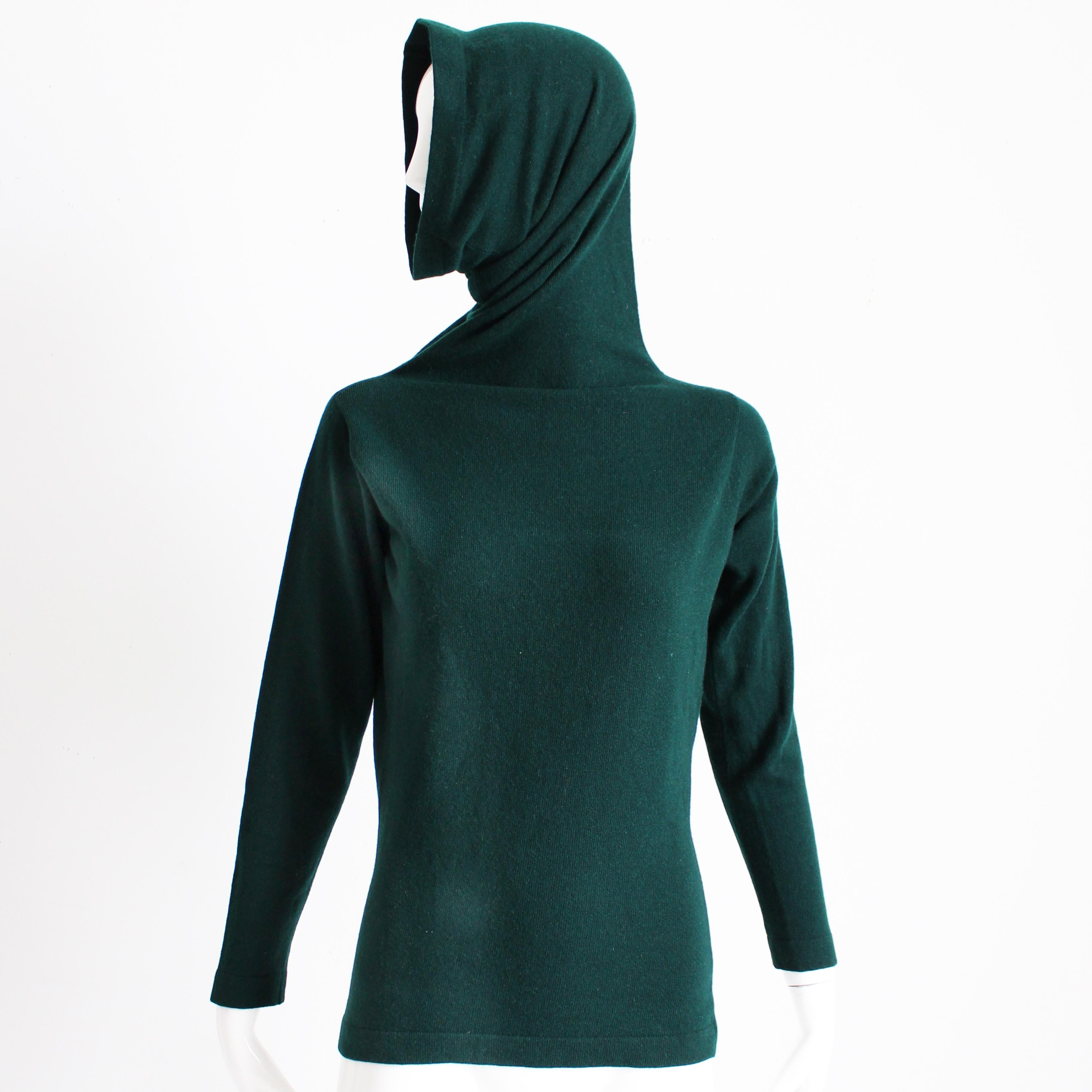 Pull col en cachemire Bonnie Cashin Saks 5th Ave rare et vintage en vente 5