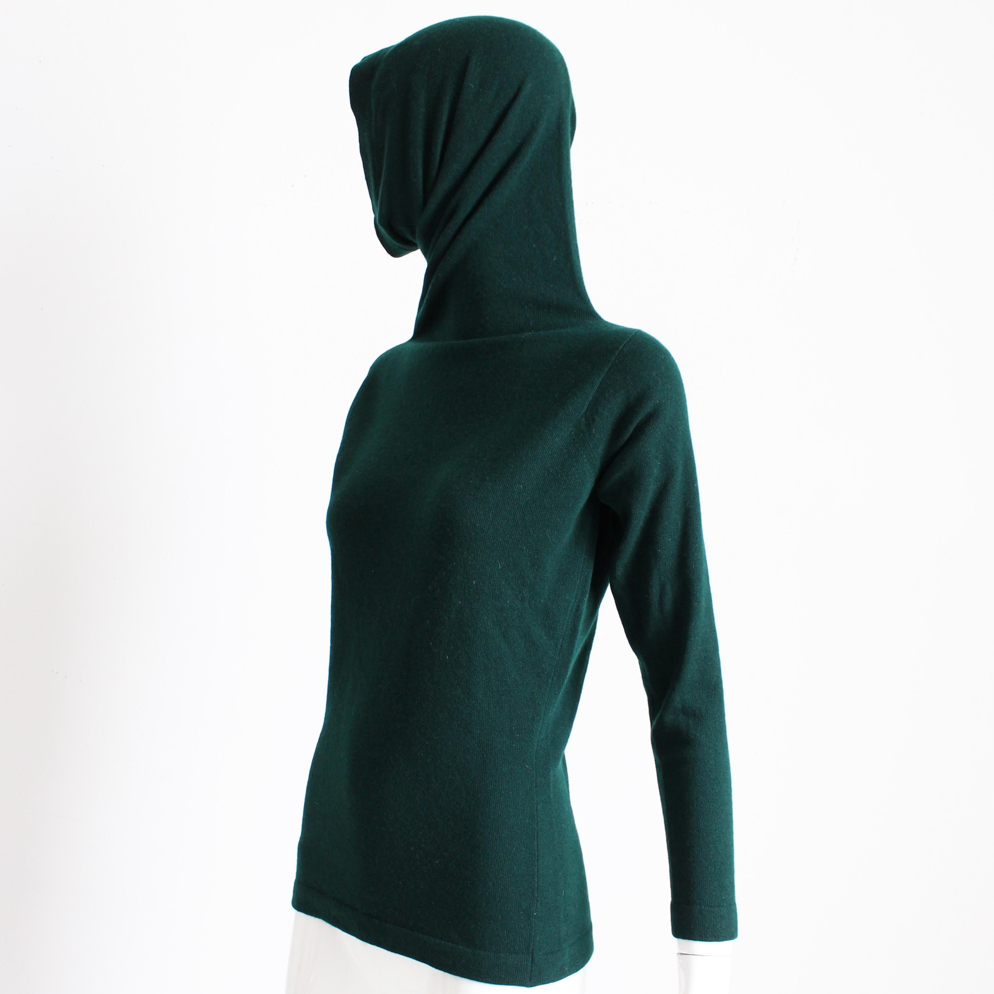 Pull col en cachemire Bonnie Cashin Saks 5th Ave rare et vintage en vente 6