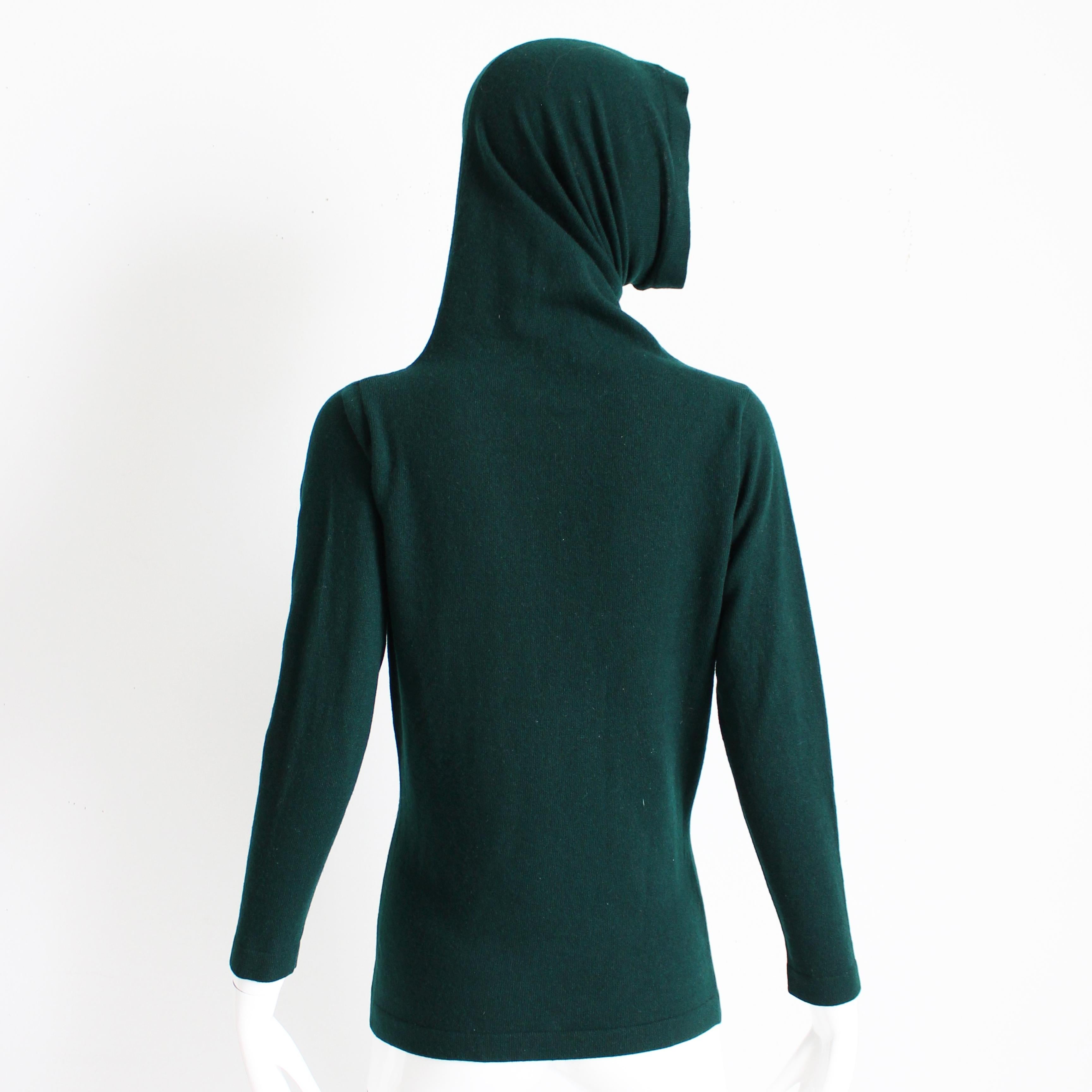 Pull col en cachemire Bonnie Cashin Saks 5th Ave rare et vintage en vente 4