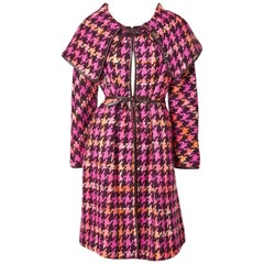 Cappotto in lana con motivo pied-de-poule di Bonnie Cashin