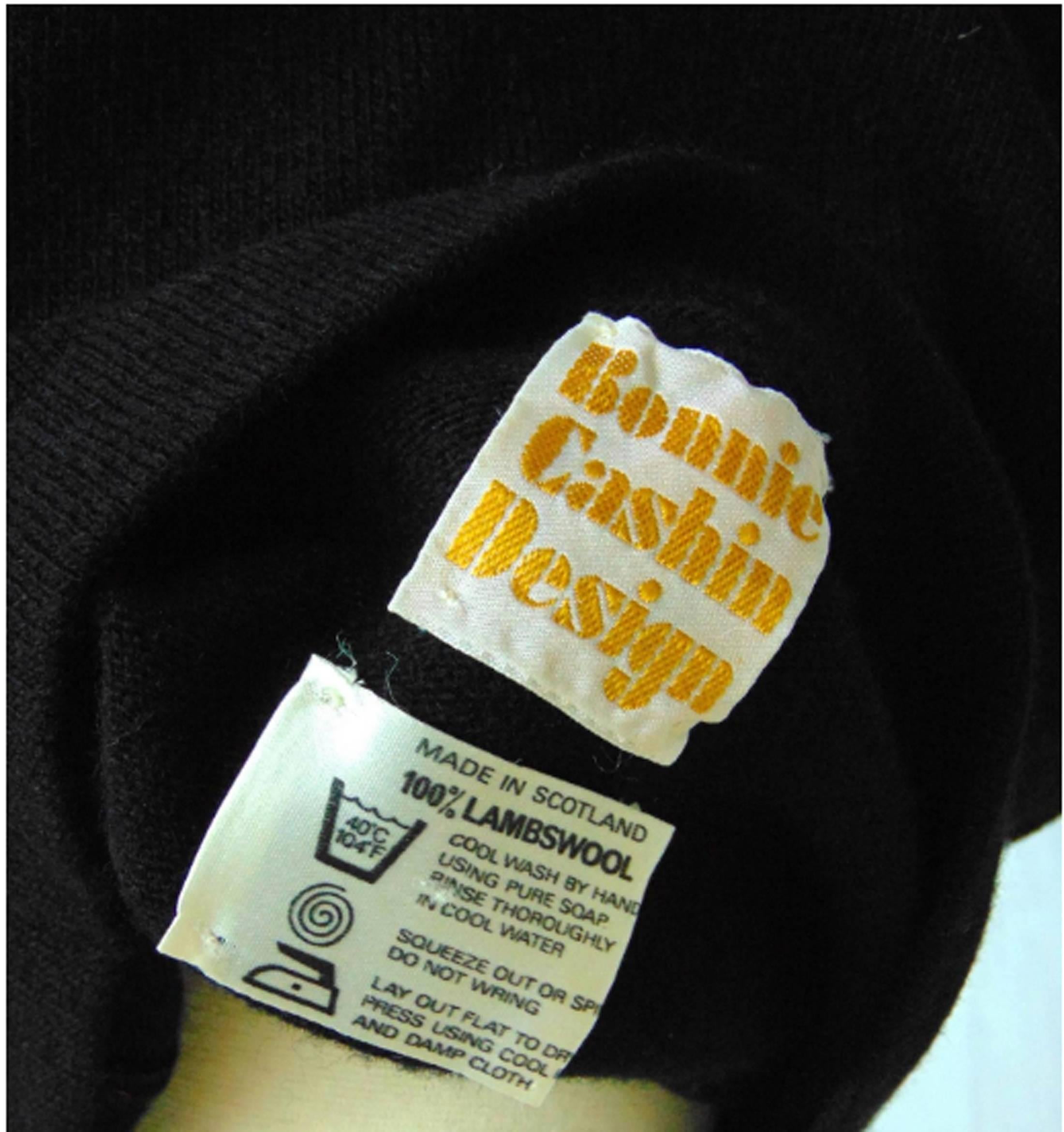 Bonnie Cashin Long Knit Dress With Madonna Hood Collar Long Wool Maxi 70s M 5