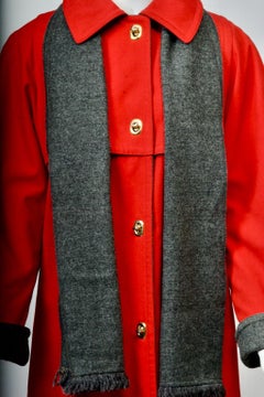 Bonnie Cashin Red Coat with Scarf