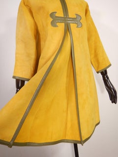 Bonnie Cashin Sills Vintage Suede Dress Coat