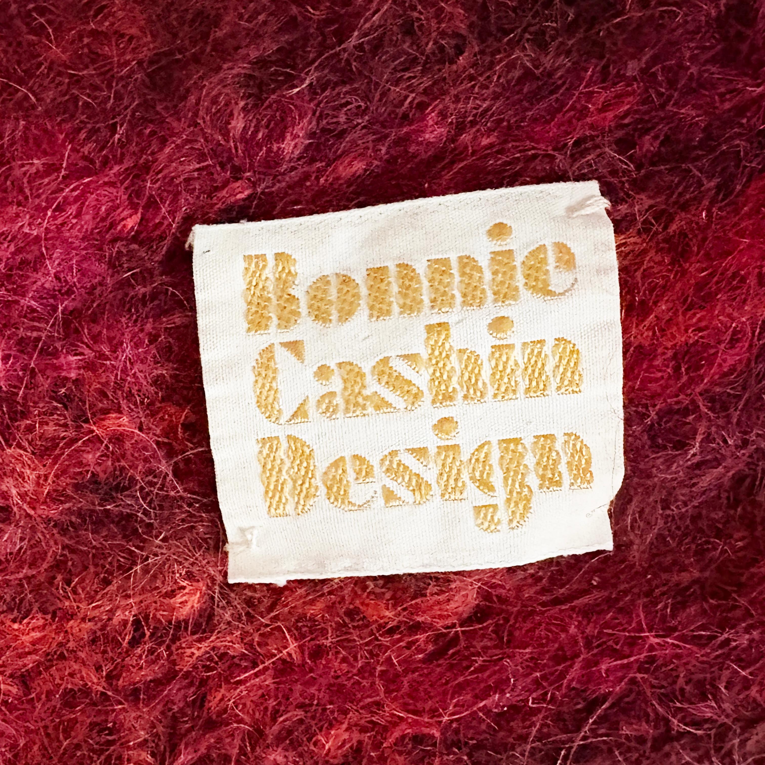 Bonnie Cashin The Knittery 1970s Mohair Ombre Cardigan Hand Knit Kimono Sleeve en venta 4