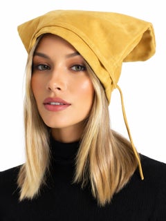 Bonnie Cashin Vintage 1960s Suede Leather Bag Hat with Cinch Straps