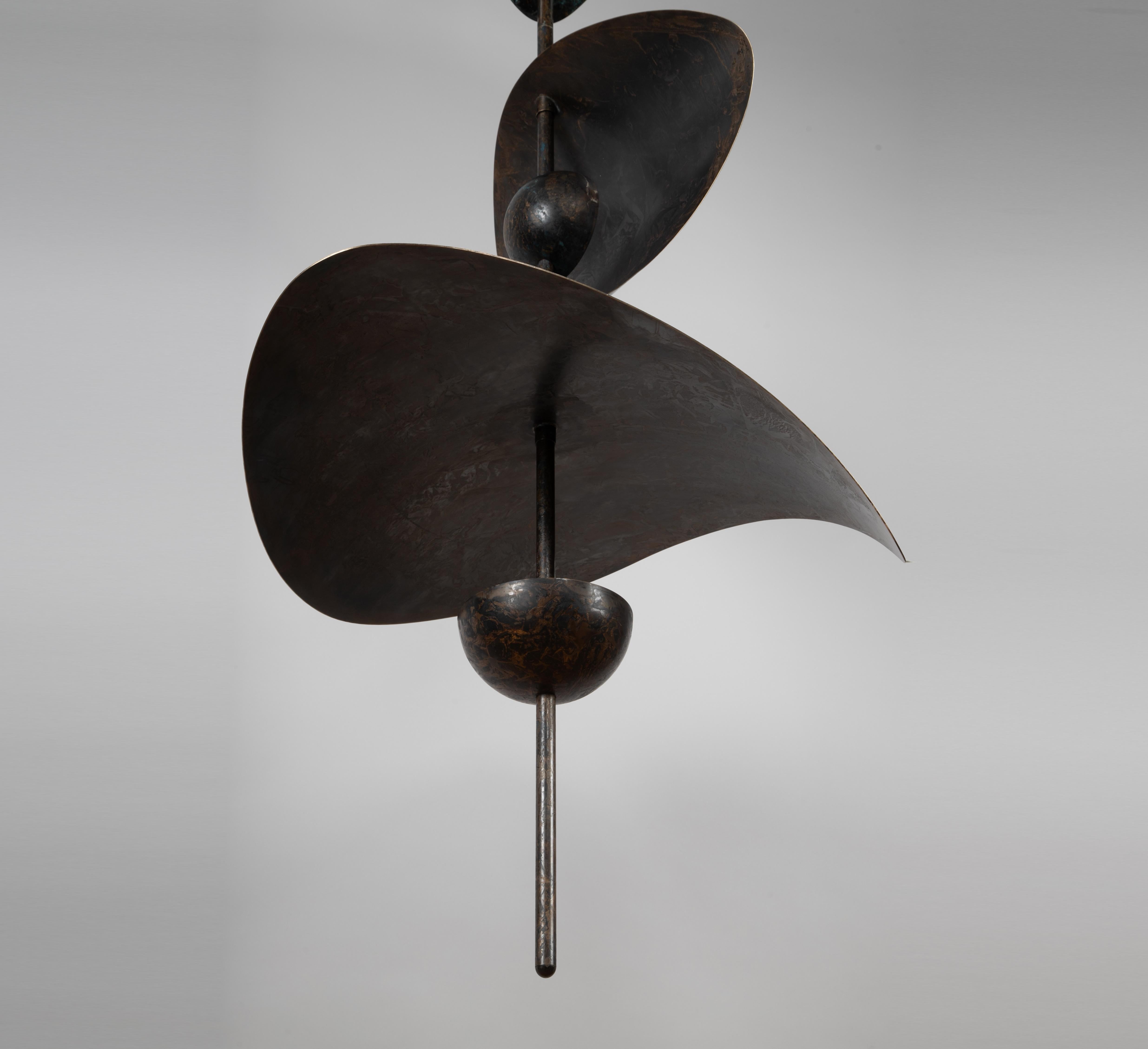 Organic Modern Bonnie Config 1 Contemporary Custom Extra Large LED Sculptural Chandelier For Sale