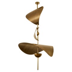 Bonnie Config 1 Lustre sculptural contemporain à LED de très grande taille sur mesure