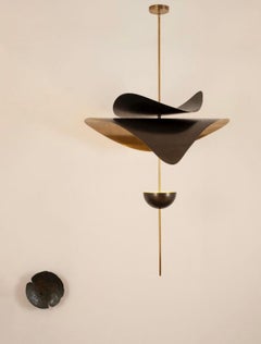 Lampadario lineare a LED Bonnie Config 1, ottone massiccio @ 40cm/16"