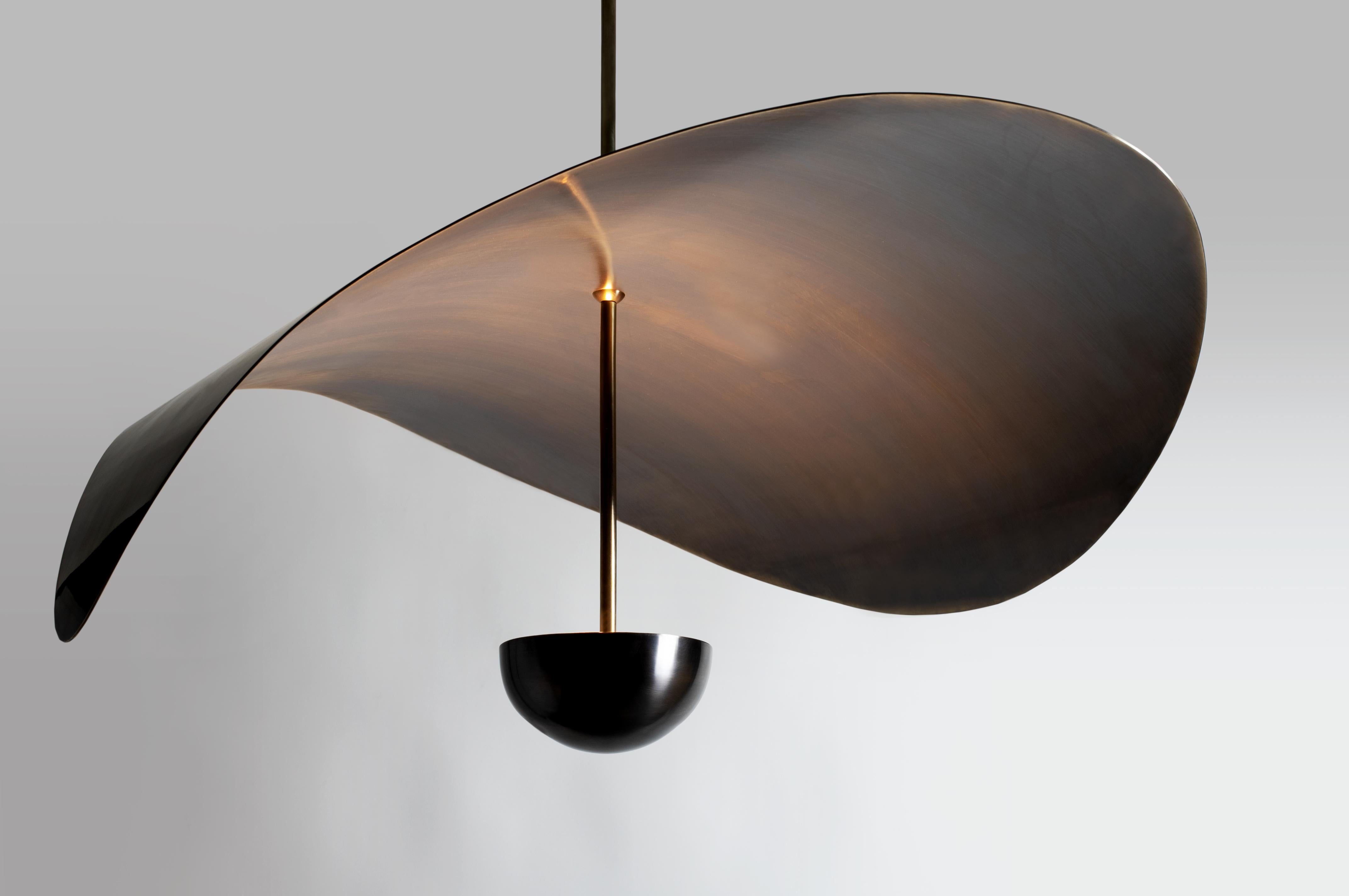 Bonnie Contemporary LED Medium Pendant, Solid Brass or Chromed In New Condition For Sale In Torslanda, SE