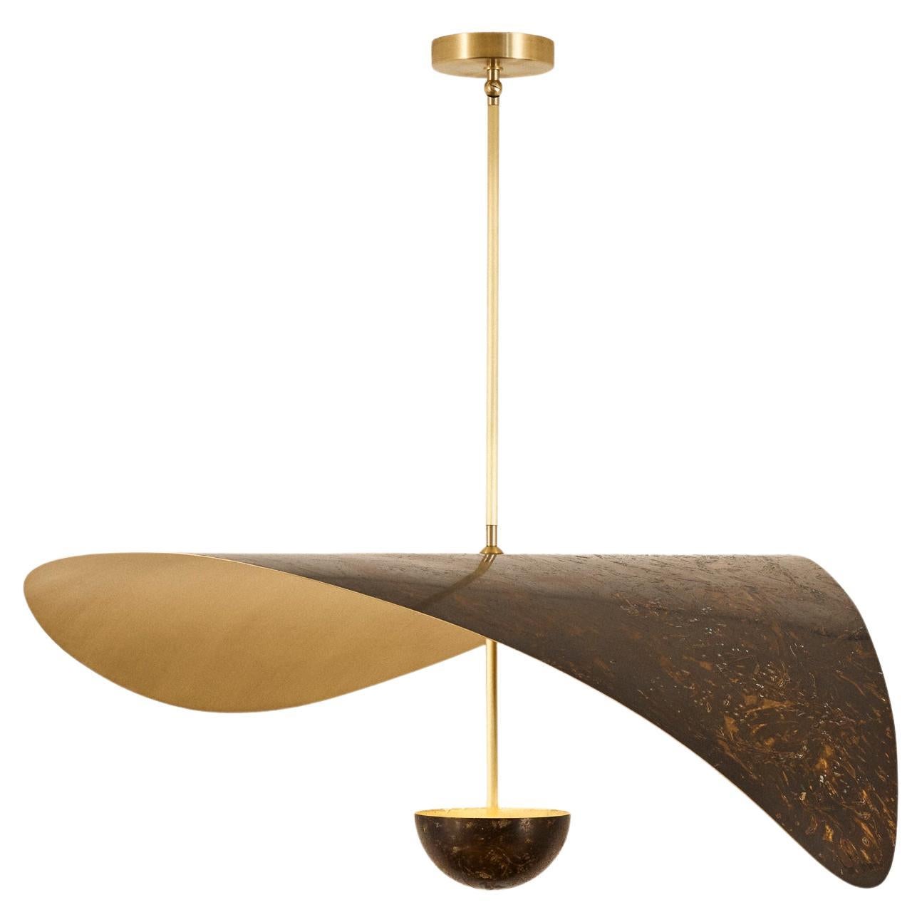 Bonnie Contemporary LED Small Pendant, Solid Brass or Chromed, Handmade/finished