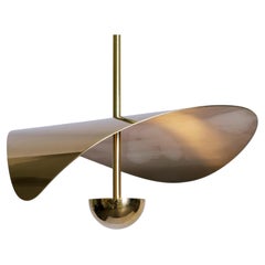Bonnie Contemporary LED Small Pendant, Solid Brass or Nickel, Handmade/Finished