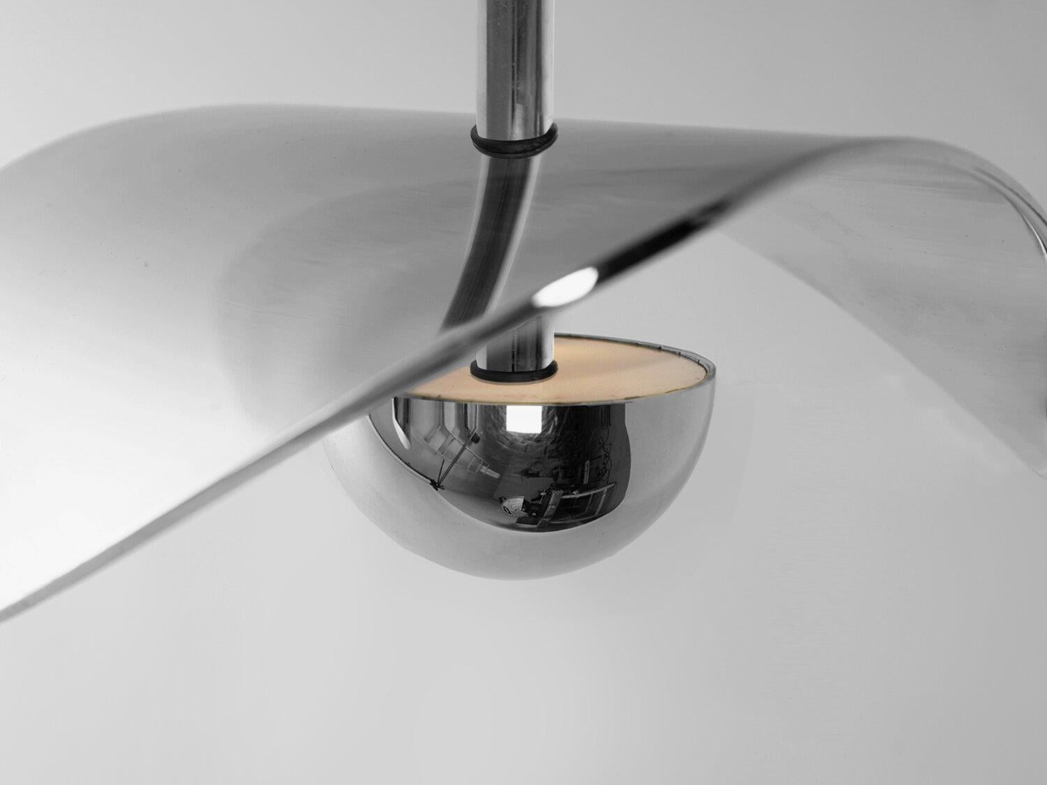 Bonnie Contemporary LED Small Pendant, Solid Brass or Nickel, Handmade/Finished For Sale 5