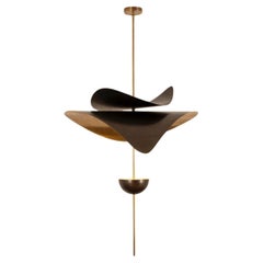 Bonnie Duet, Contemporary LED Linear Chandelier, Solid Brass
