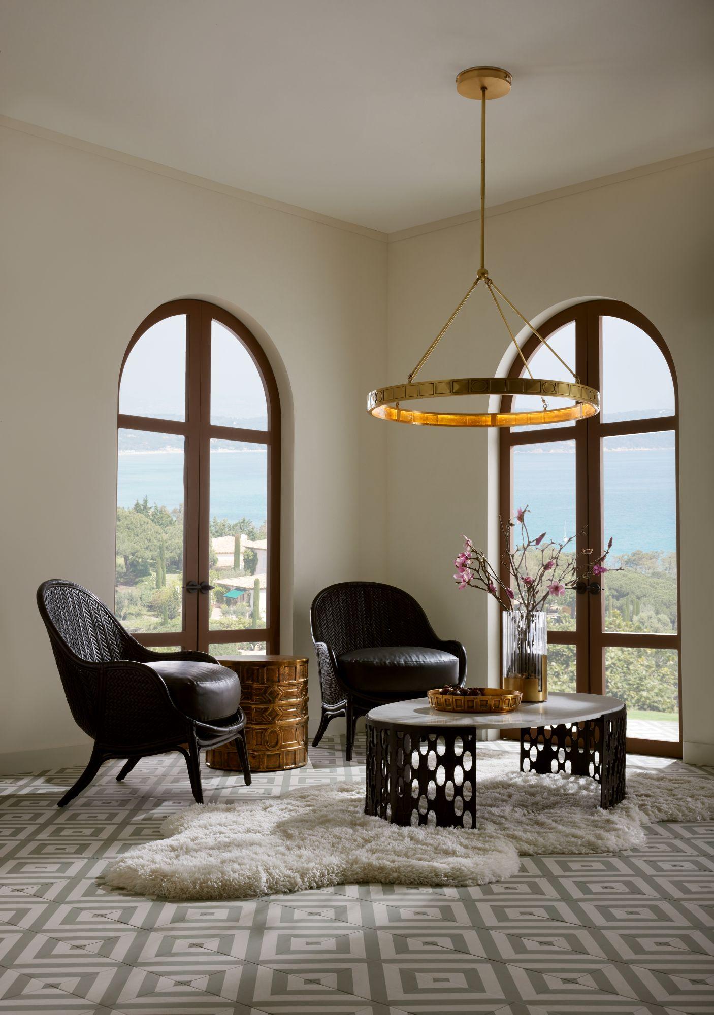 Chaise longue Bonnie FRS07 - Rotin noir, simili cuir en vente 5