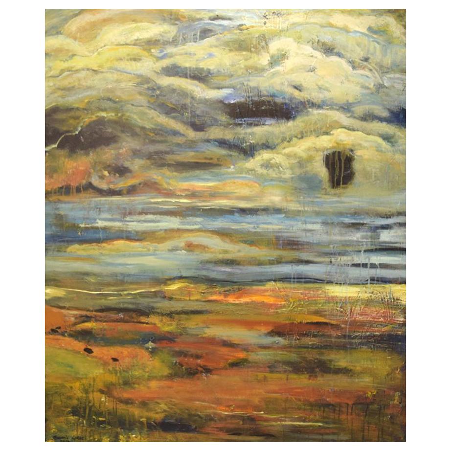 Bonnie Lykke Vestervig, Danish Artist, Composition, Acrylic on Canvas For Sale