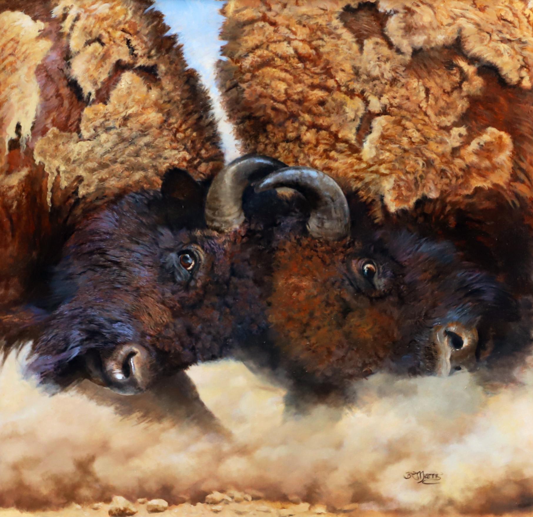 Kopf für Kopf – Painting von Bonnie Marris