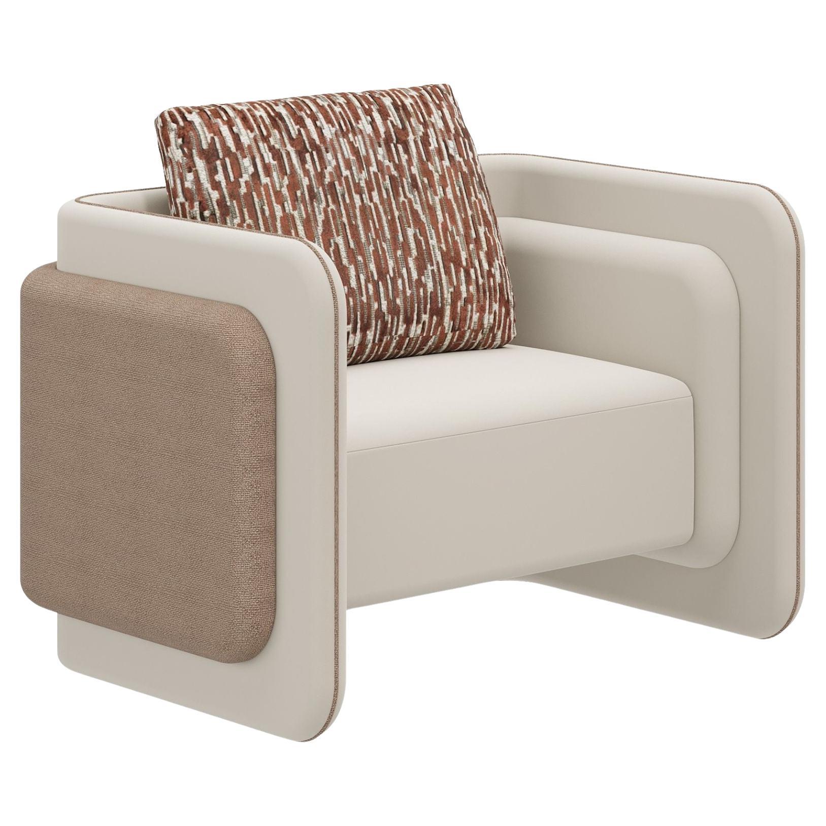 BONNIE Sillón moderno con forma escultórica curva orgánica
