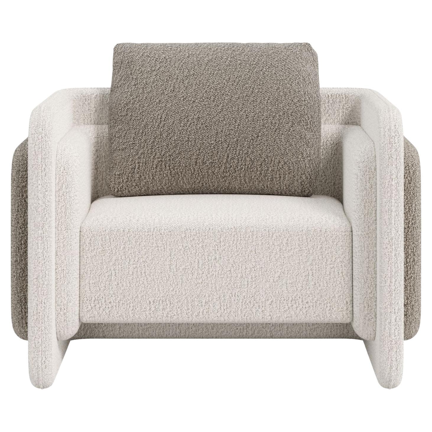 BONNIE Modern Armchair with Organic Lines and Tailored Comfort