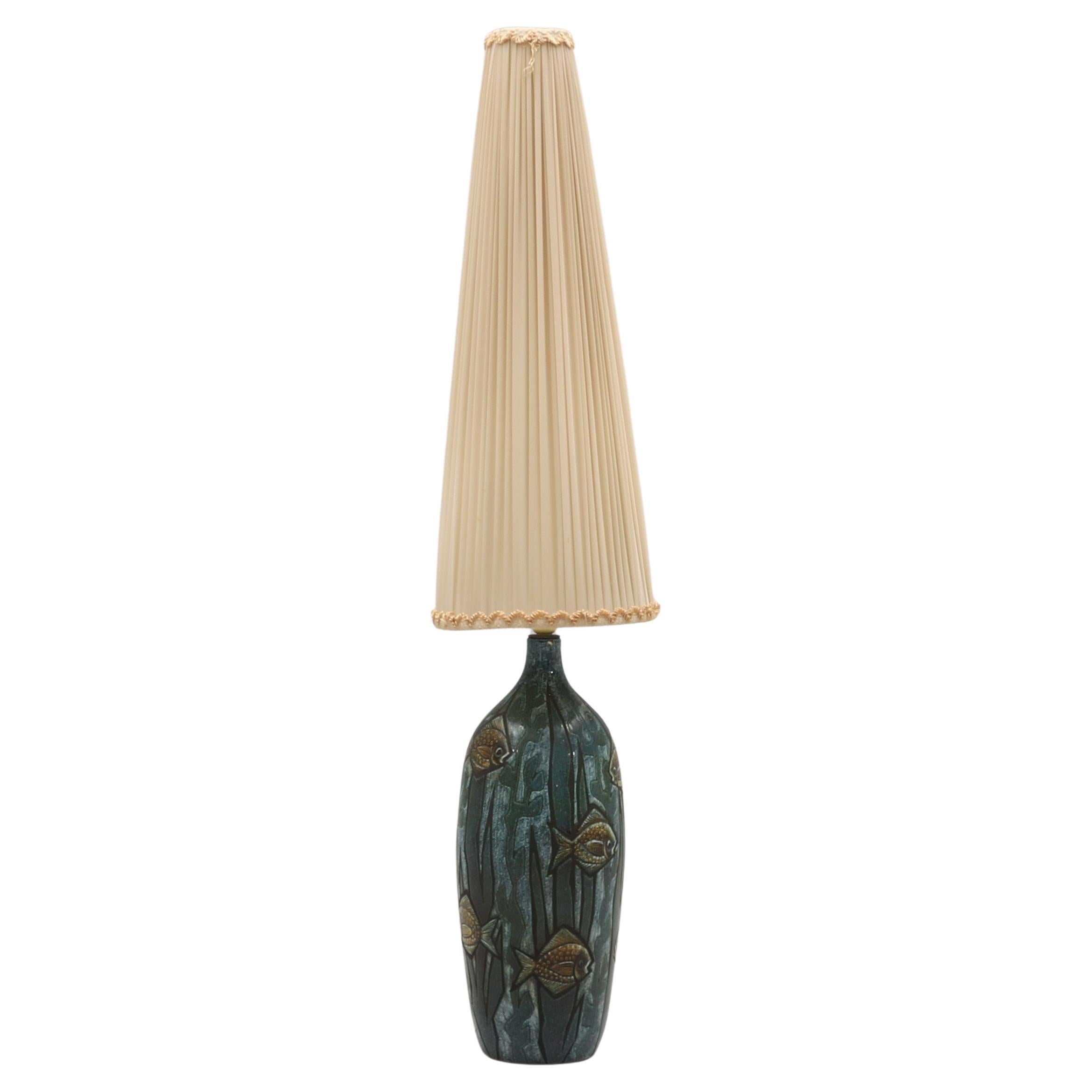 Bonnie Rehnkvist  Lampe de table en céramique pour Torngrens, Falkenberg, Suède, 1960 en vente