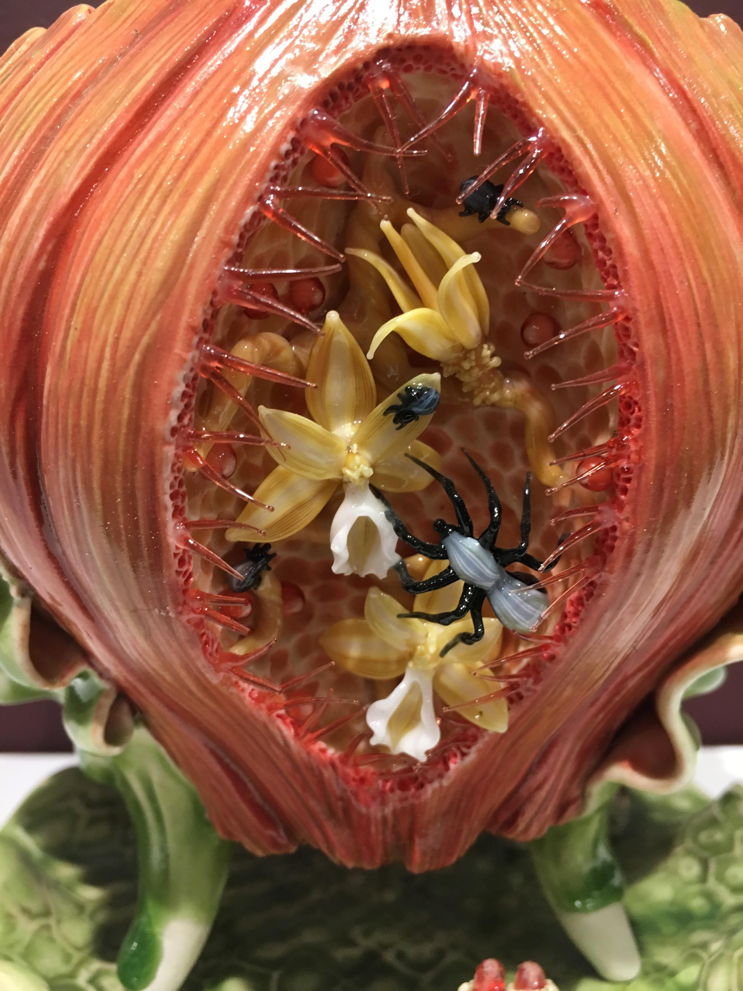 Bonnie Seeman wuchs in Miami, Florida, auf und hatte eine Vorliebe für anatomische Illustrationen und die schillernden Farben und das üppige Laub der Landschaft Miamis.  Indem sie ihre Technik mit Porzellan und Glas entwickelte, kanalisierte Seeman